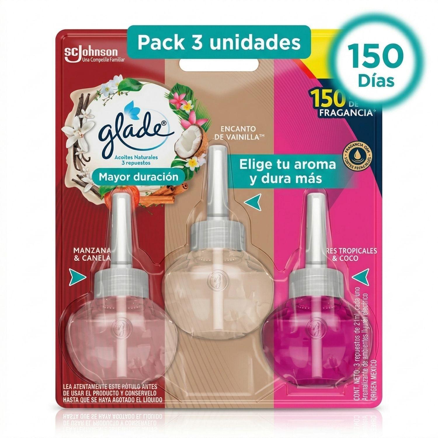 Recarga Glade Aceite Natural Surtido 21ml x3 Unid-8