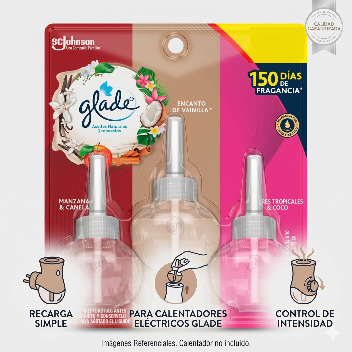 Recarga Glade Aceite Natural Surtido 21ml x3 Unid-2