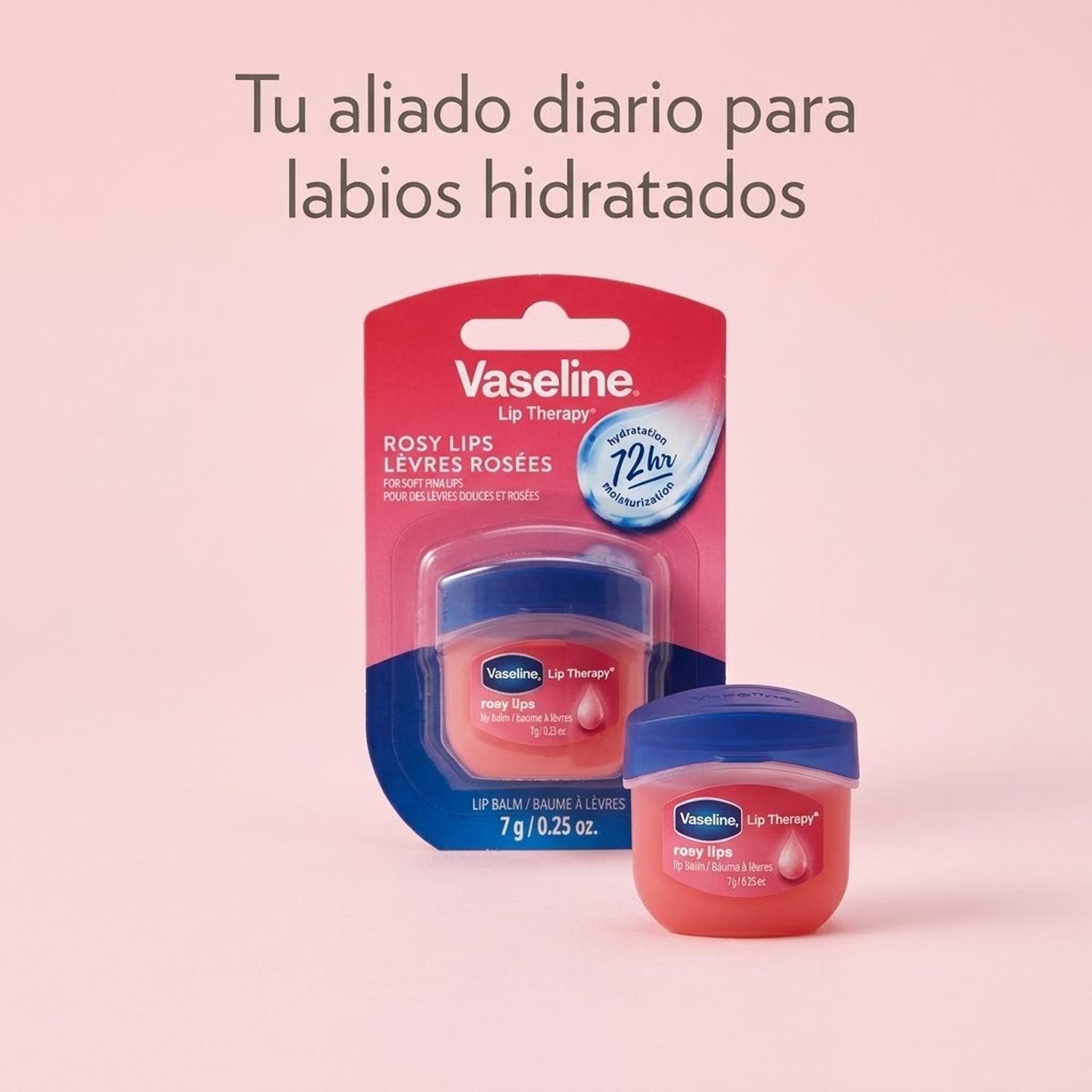Balsamo Labial Vaseline Rosy Lips 7g-2