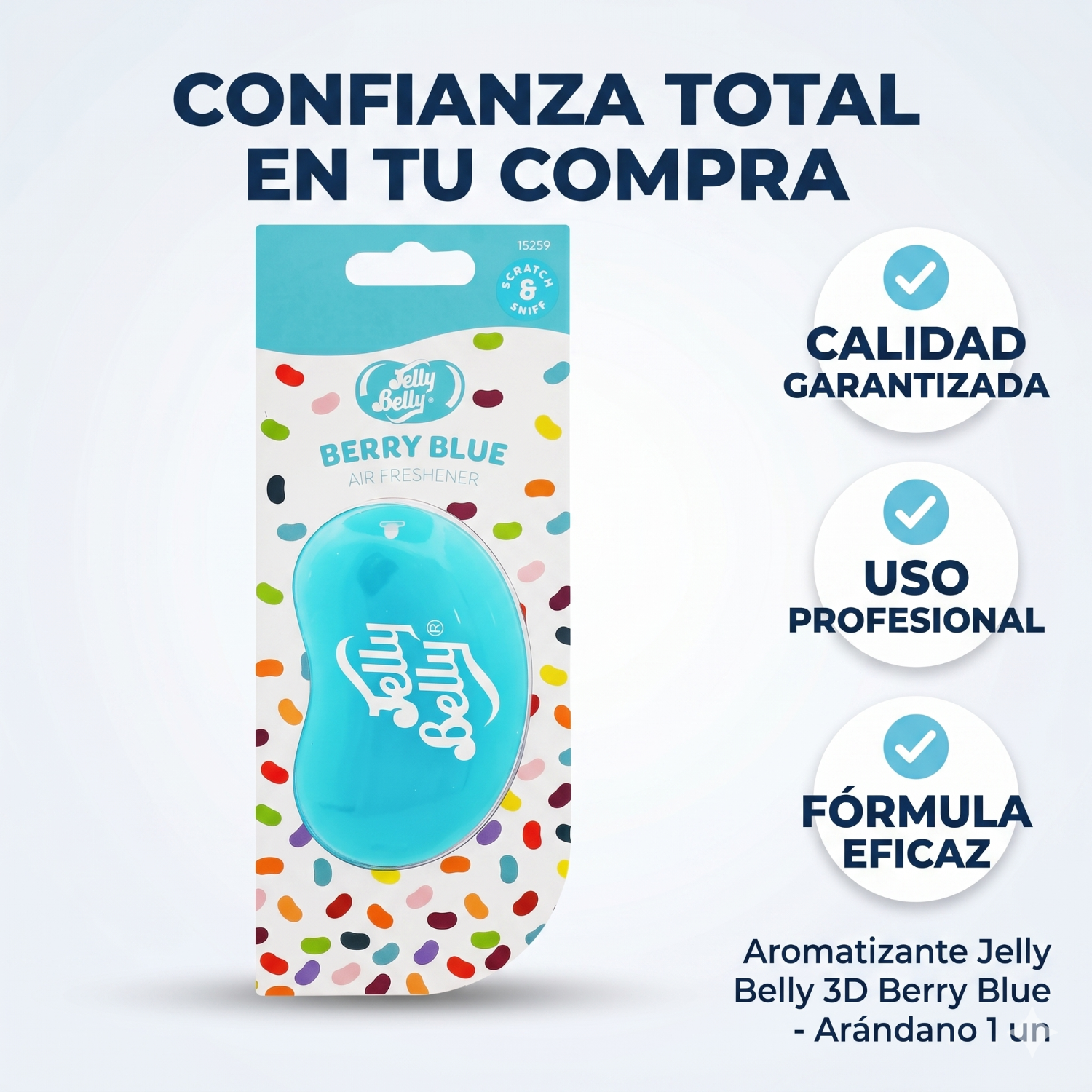 Aromatizante Jelly Belly 3D Berry Blue - Arándano 1 un.-4