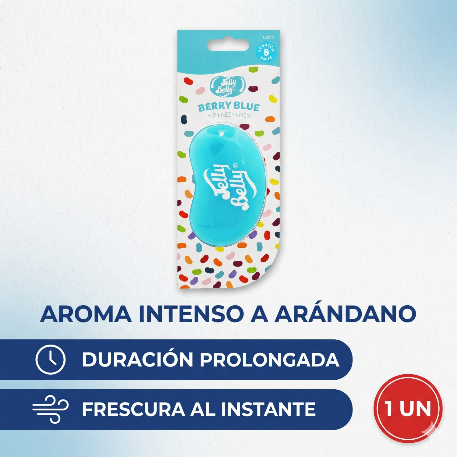 Aromatizante Jelly Belly 3D Berry Blue - Arándano 1 un.-2