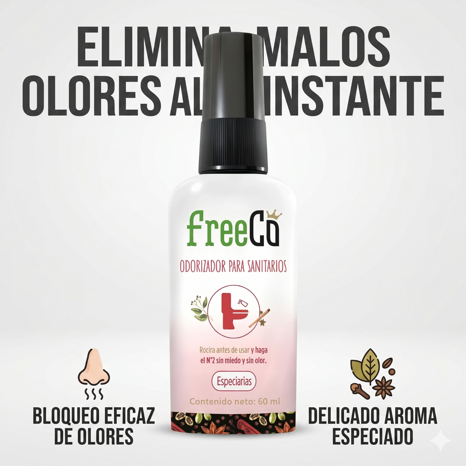 Desodorante Para Inodoros Freeco Especias 60 ml-1