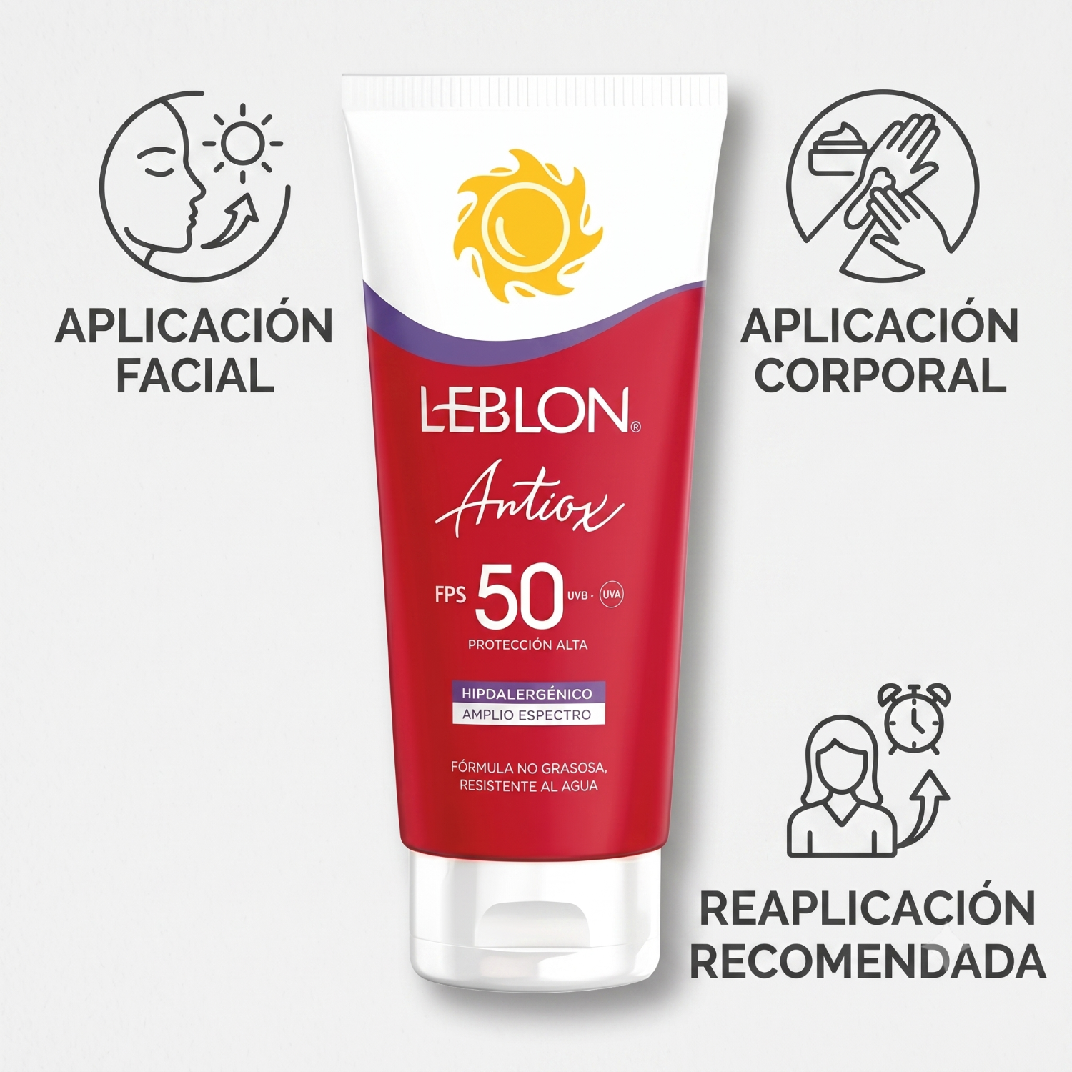 Bloqueador Leblon Antioxidante FPS50 190gr-2