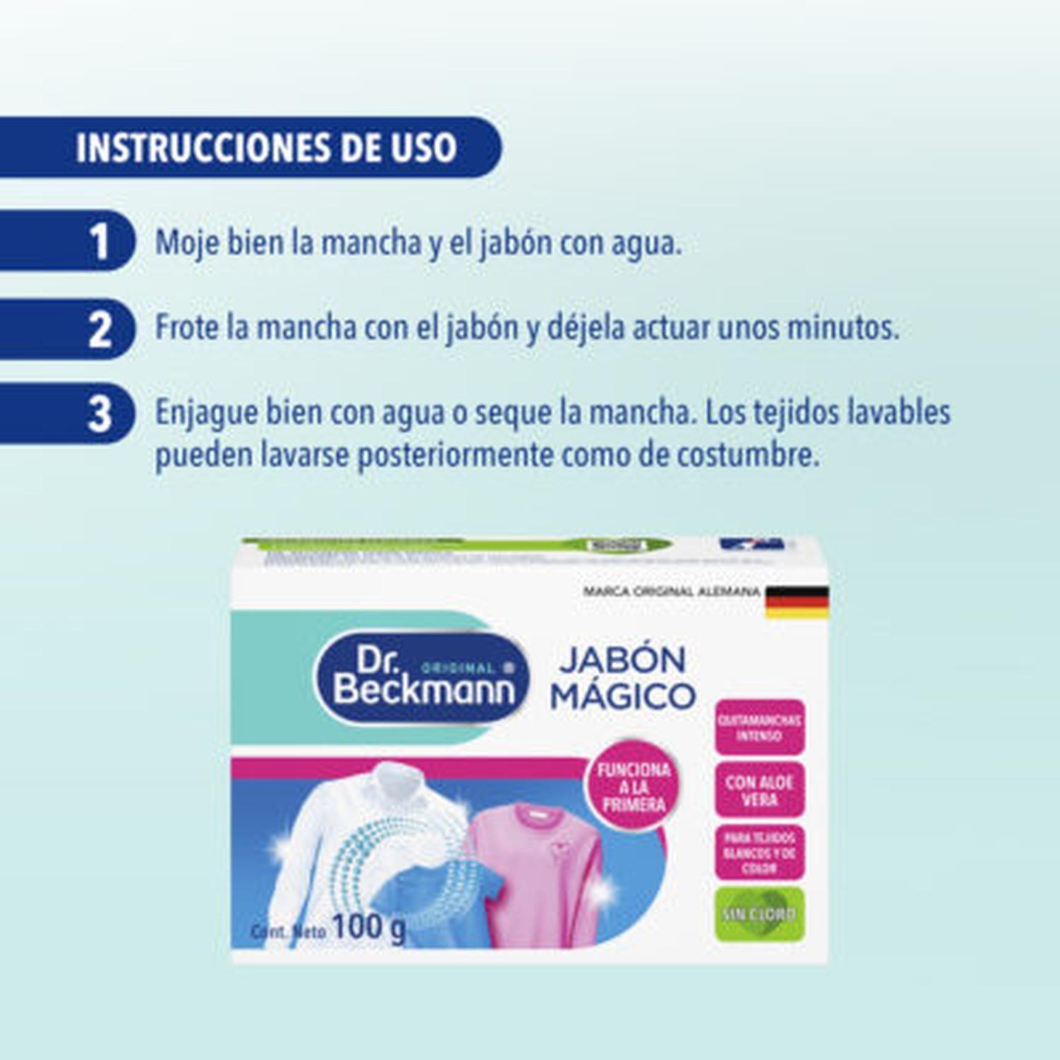 Jabón Mágico Quitamanchas Para Ropa Y Tapicería 100grs-4