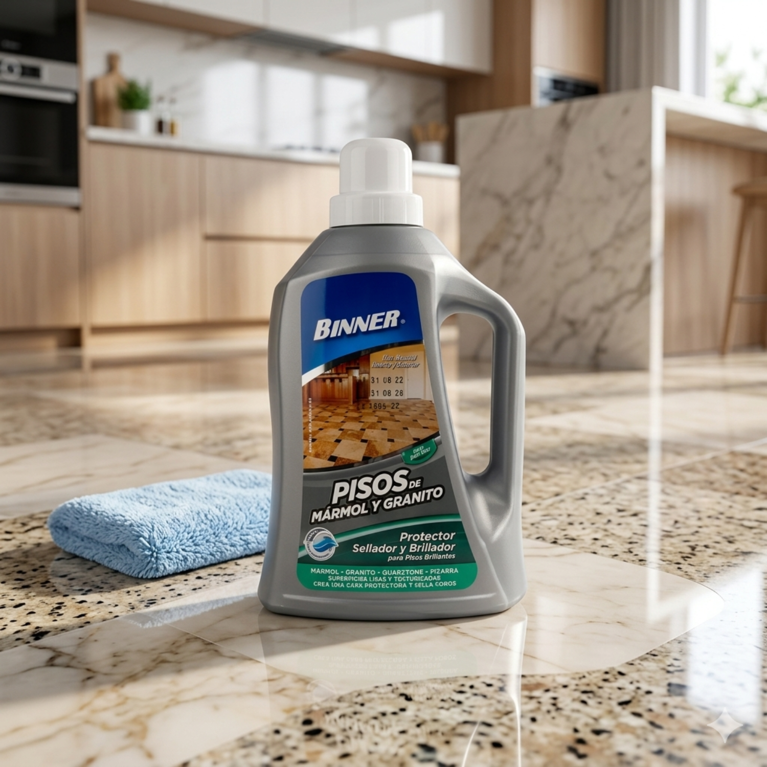 Protector, Sellador Y Abrillantador De Marmol Y Granito 1l-6