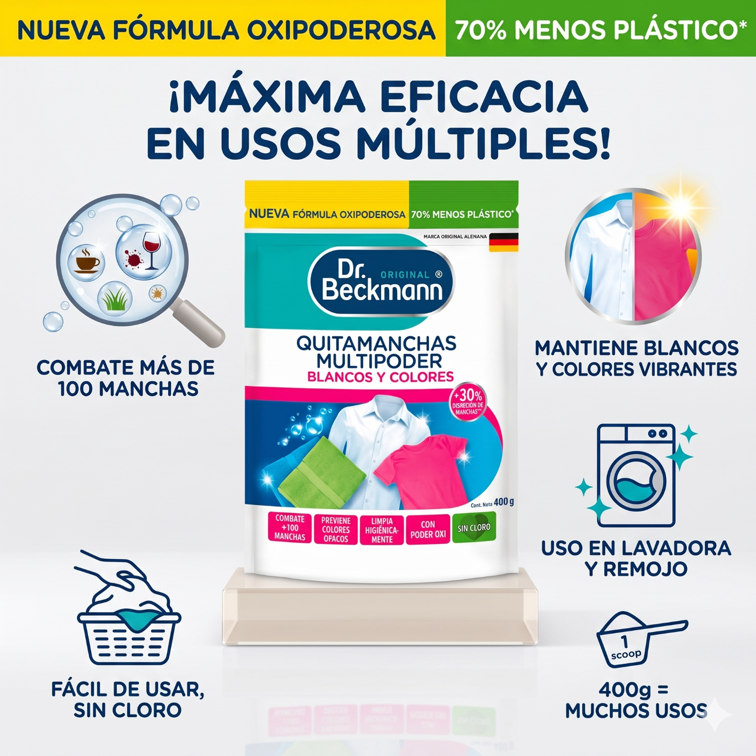 Quitamanchas Blancos Y Colores Dr. Beckmann 400gr-3
