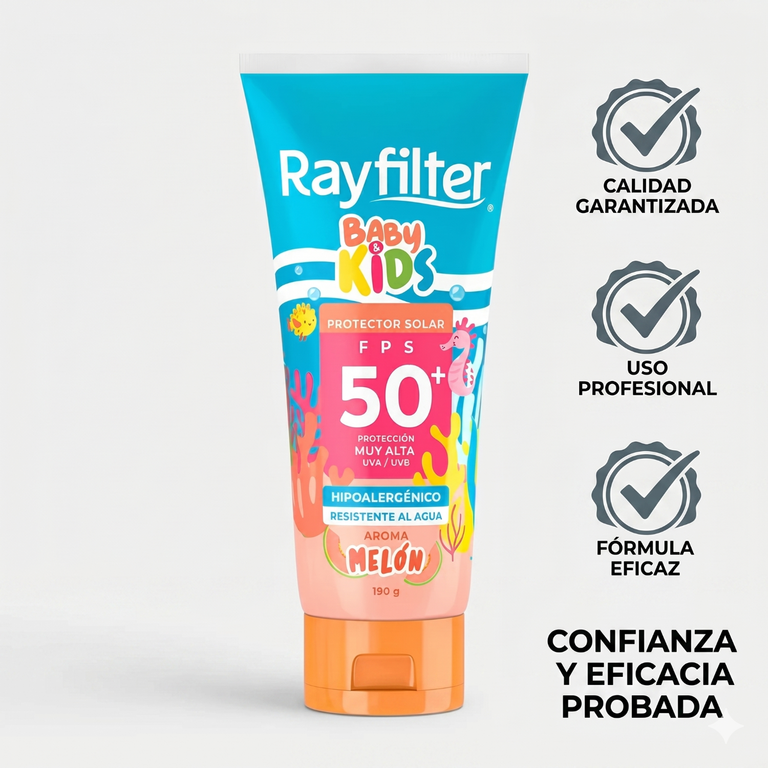 Protector Solar Rayfilter Baby & Kids Spf50 Melon 190 Gr-4