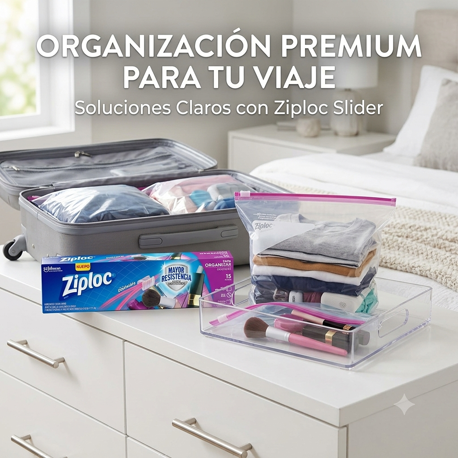 Bolsa Para Organizar Ziploc Grande Cierre Fácil 15un-4