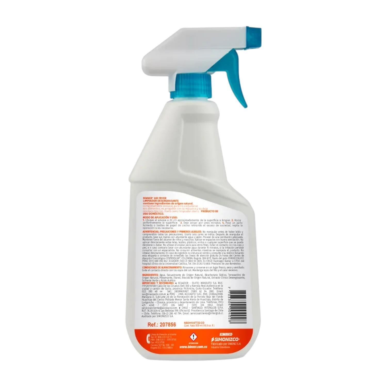 Limpiador De Freidora De Aire Binner 500ml-1