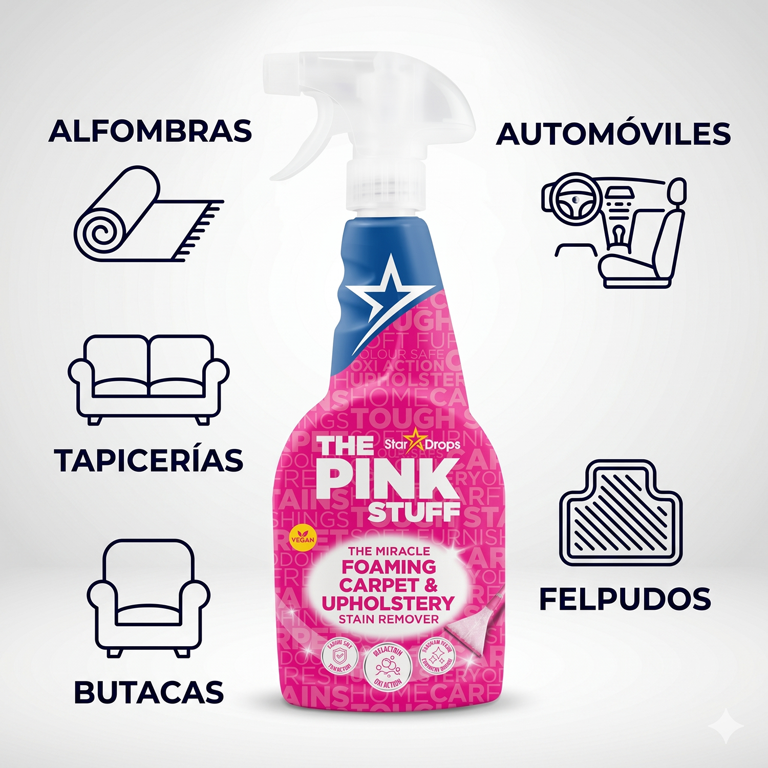 Quitamanchas Alfombras Y Tapicerías The Pink Stuff 500 Ml-2