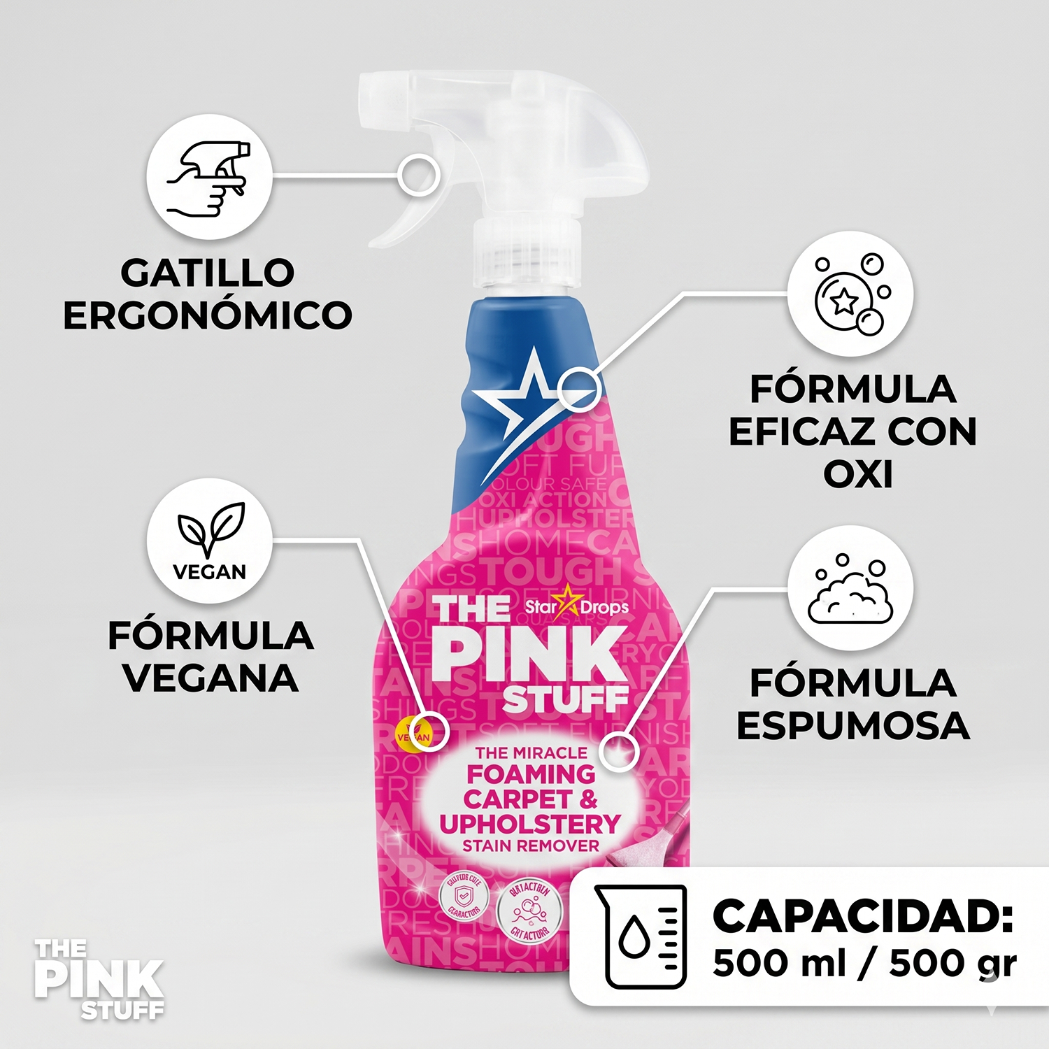 Quitamanchas Alfombras Y Tapicerías The Pink Stuff 500 Ml-3