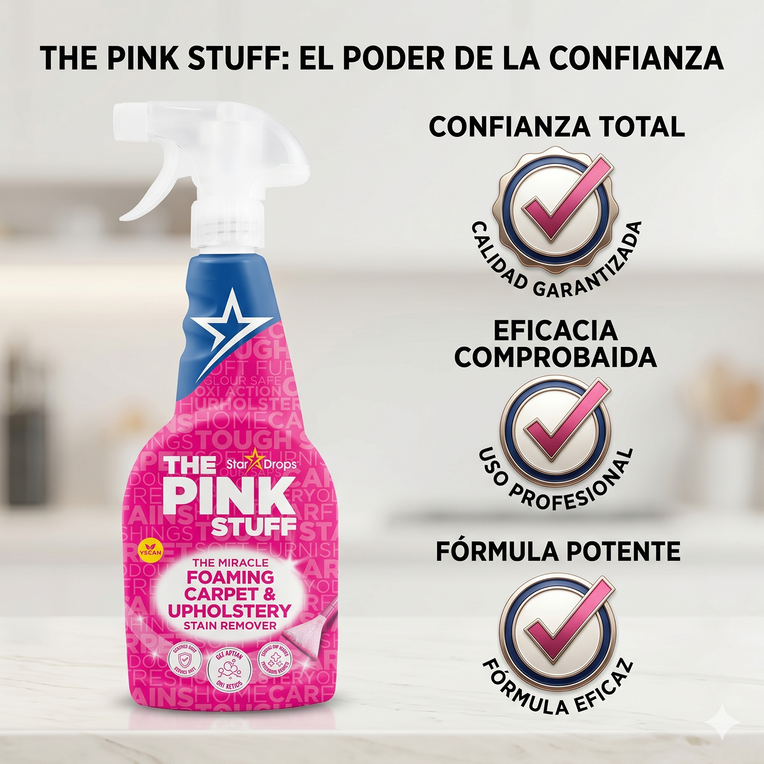 Quitamanchas Alfombras Y Tapicerías The Pink Stuff 500 Ml-5