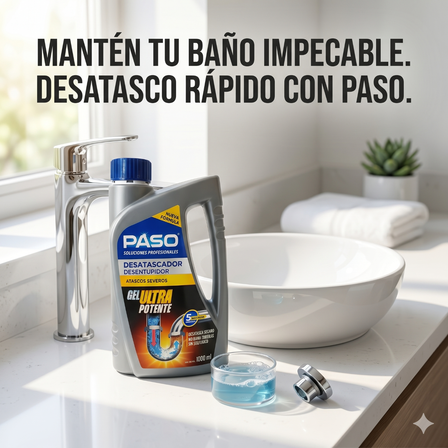 Destapa Desatasca Cañerias Atascos Severos Gel 1l-6