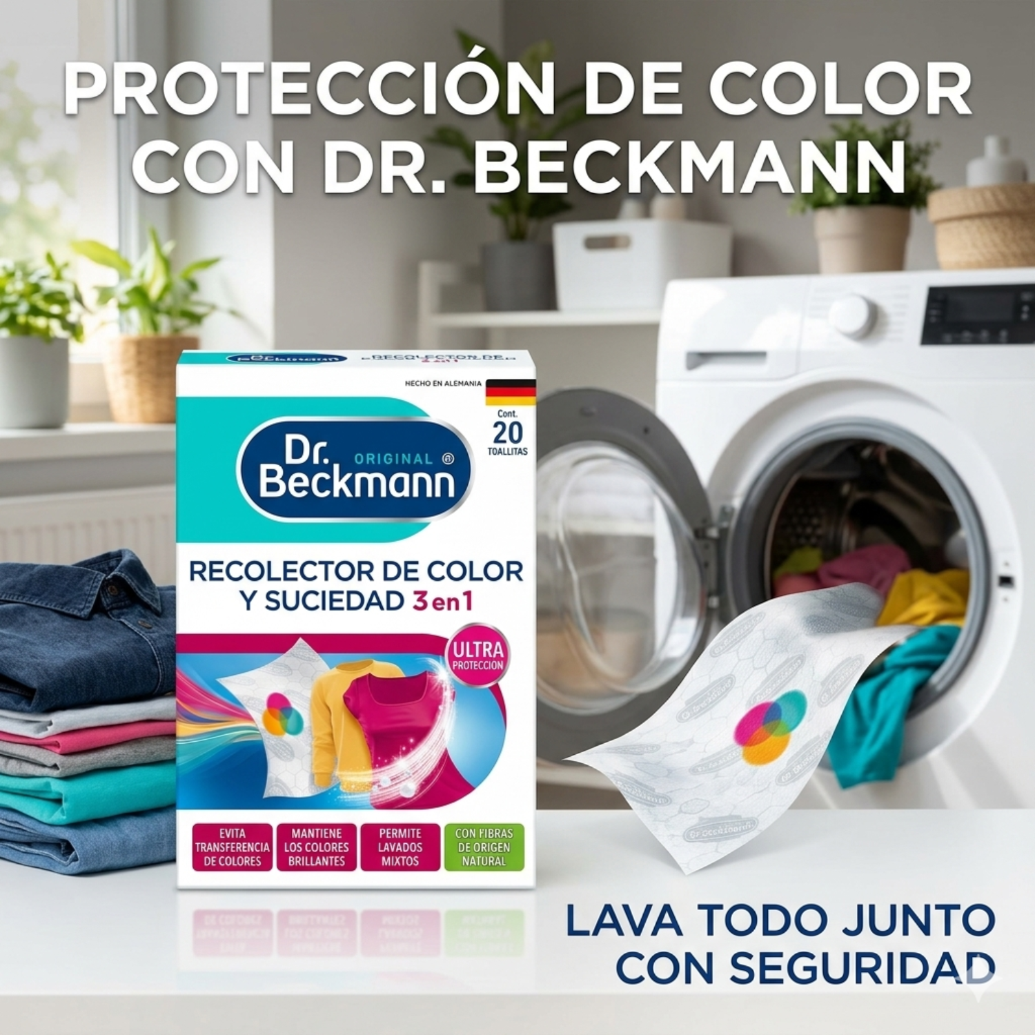 Toallitas Atrapa Color Dr. Beckmann 20 Unidades-7