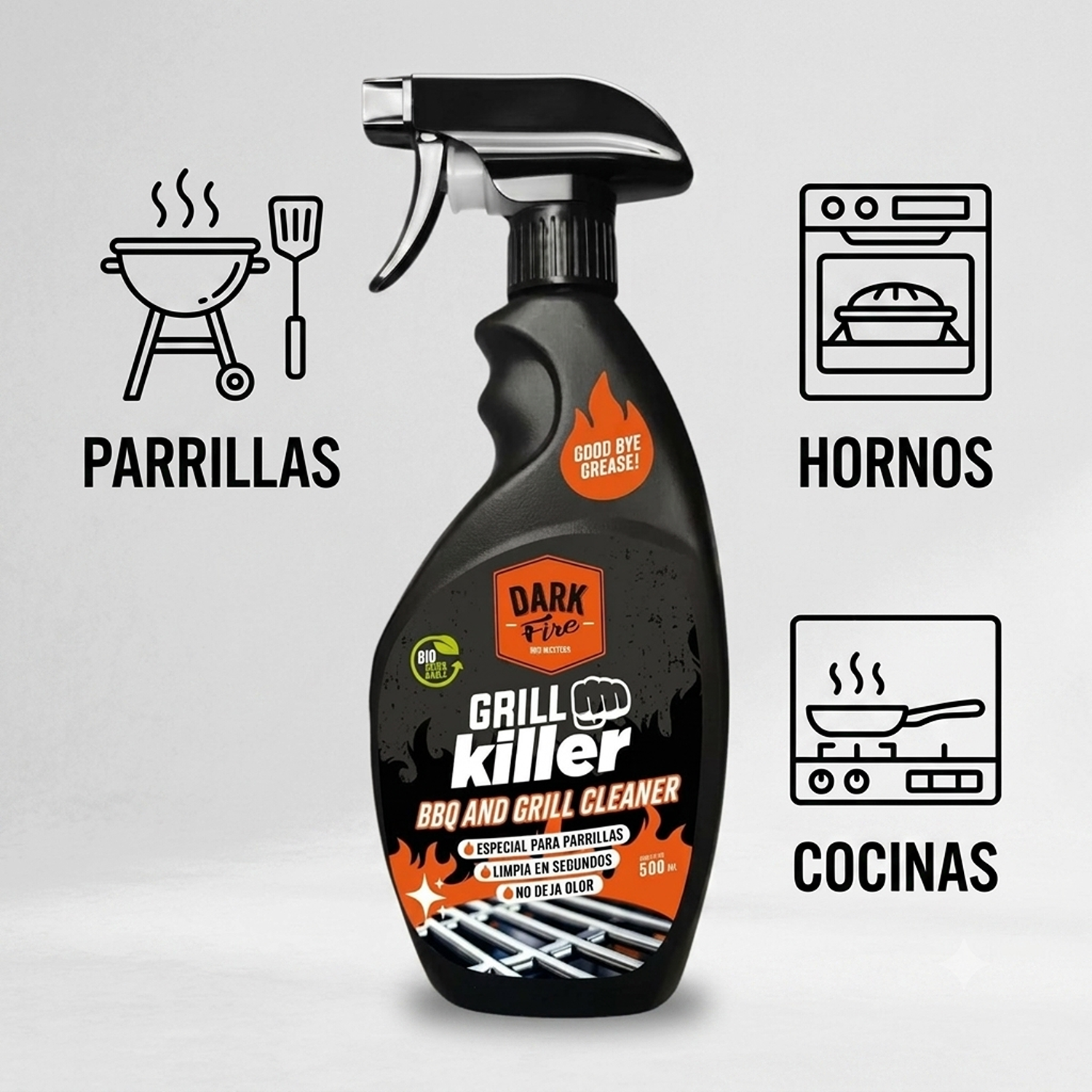 Limpiador Desengrasante Parrilla Dark Fire Grill 500ml-3