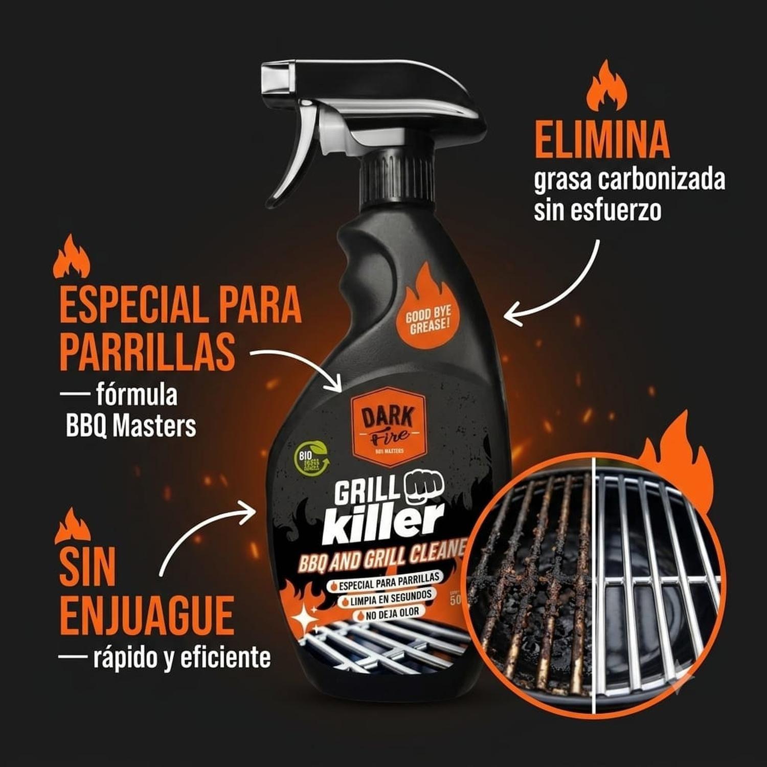 Limpiador Desengrasante Parrilla Dark Fire Grill 500ml-2