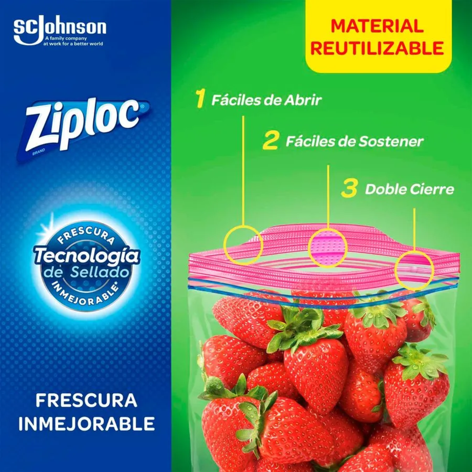 Bolsas Multiuso Para Conservar Ziploc Medianas 24 Unid-2