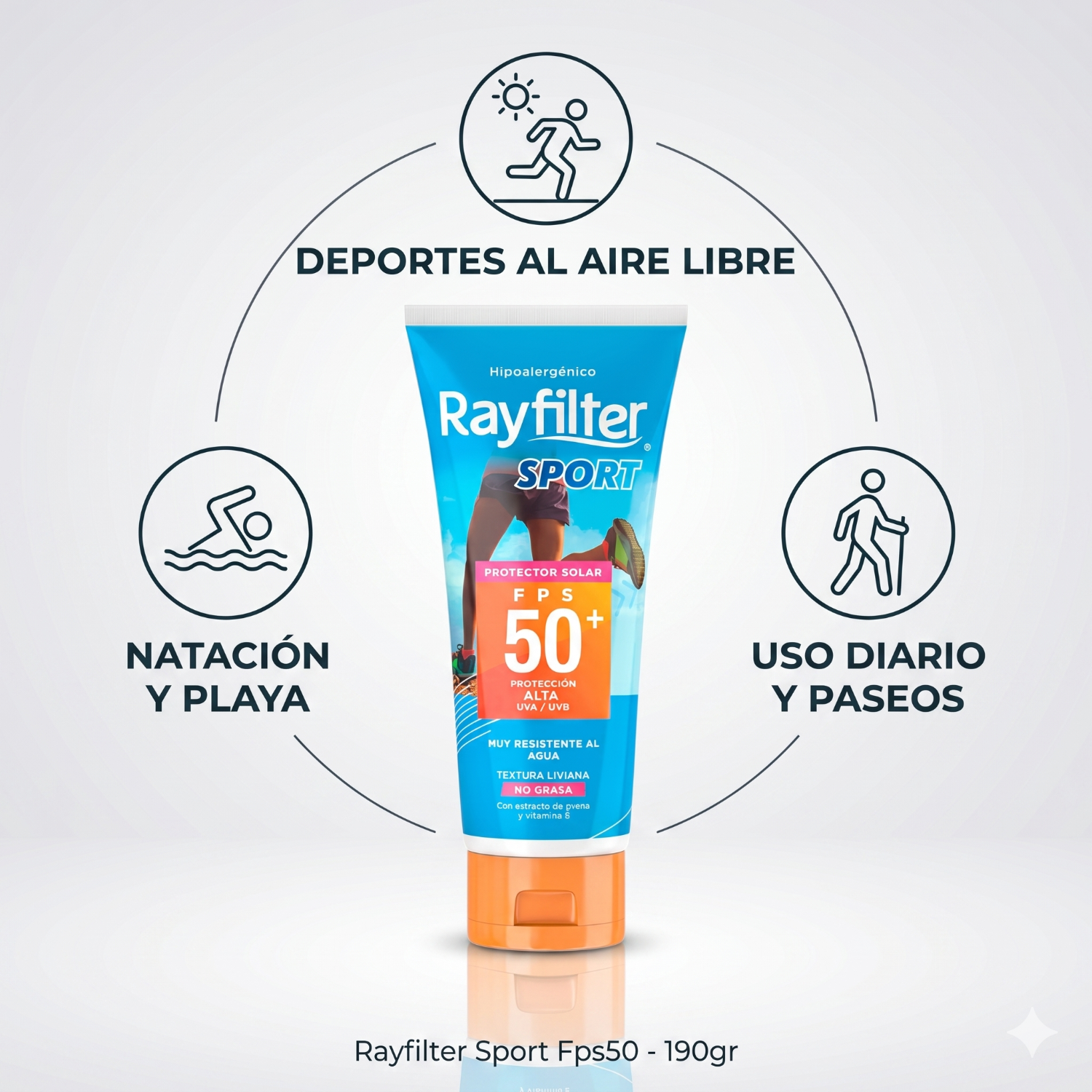 Protector Solar Rayfilter Fps50 Sport 190 Gr-2