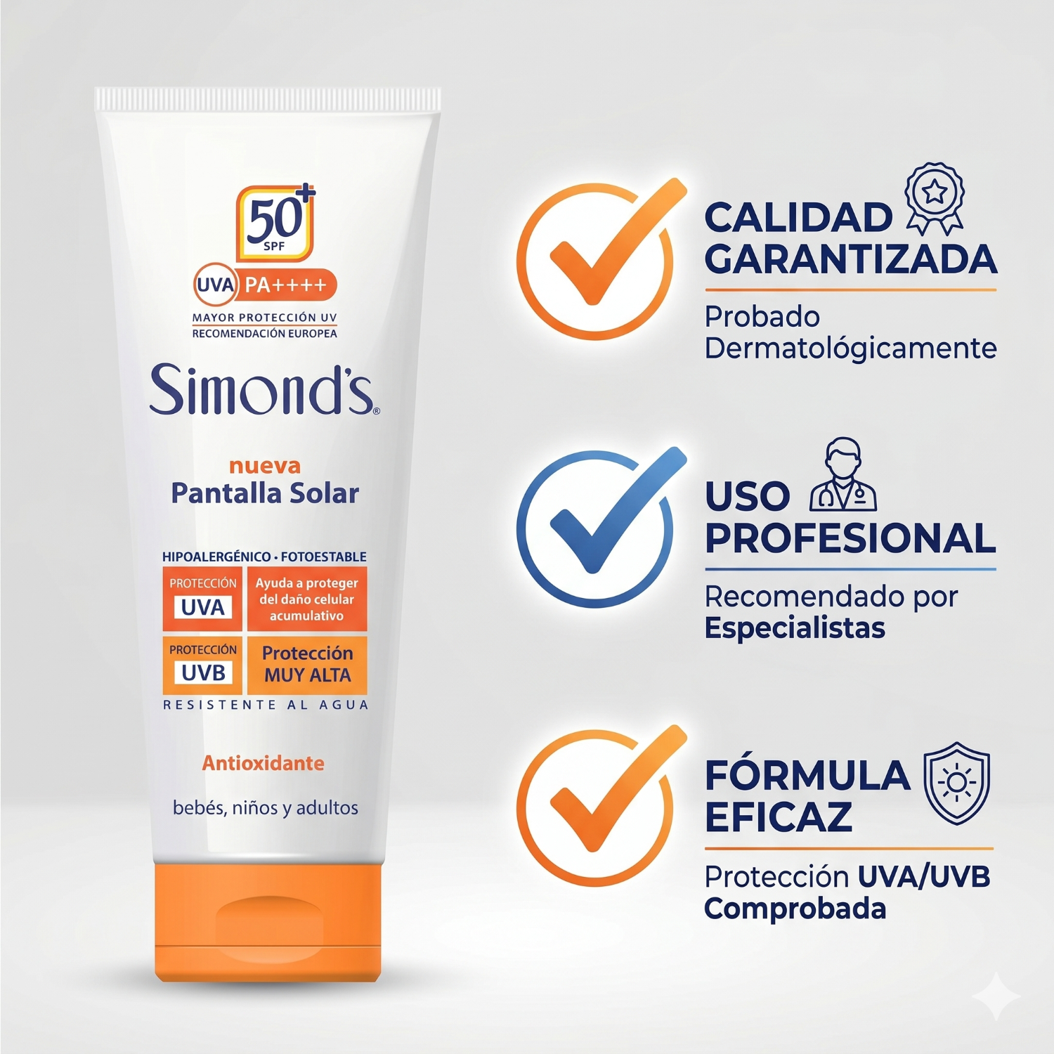Simonds bloqueador solar SPF 50 200 ml para piel sensible-4