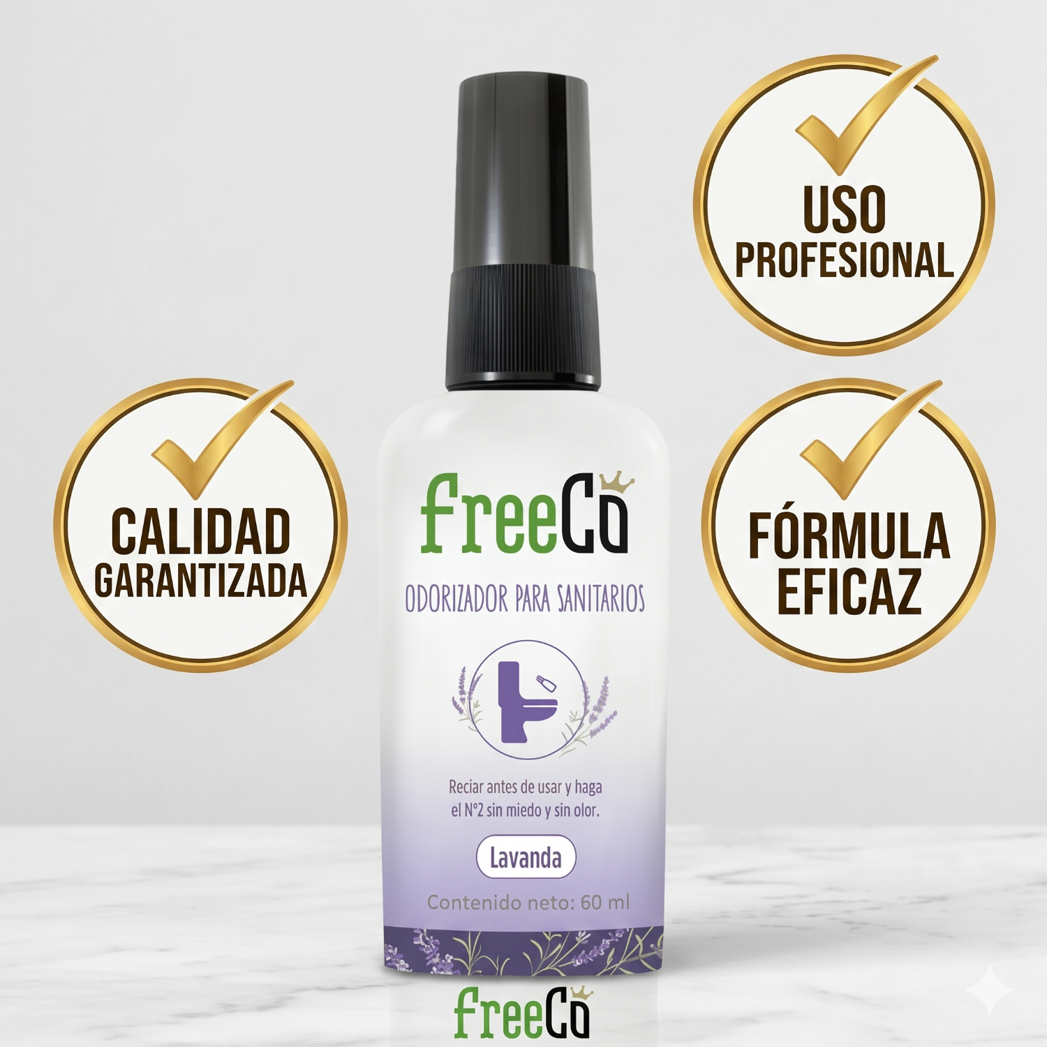 Eliminador de Olores Freeco Aroma LAVANDA 60 ml-6