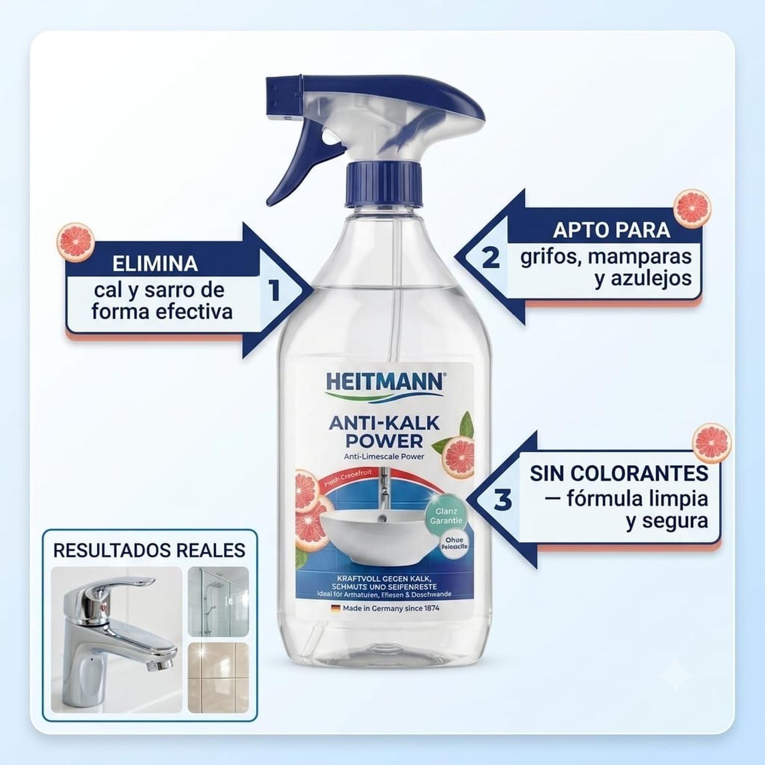 Limpiador Antisarro Baño Heitmann Antical 500ml-3