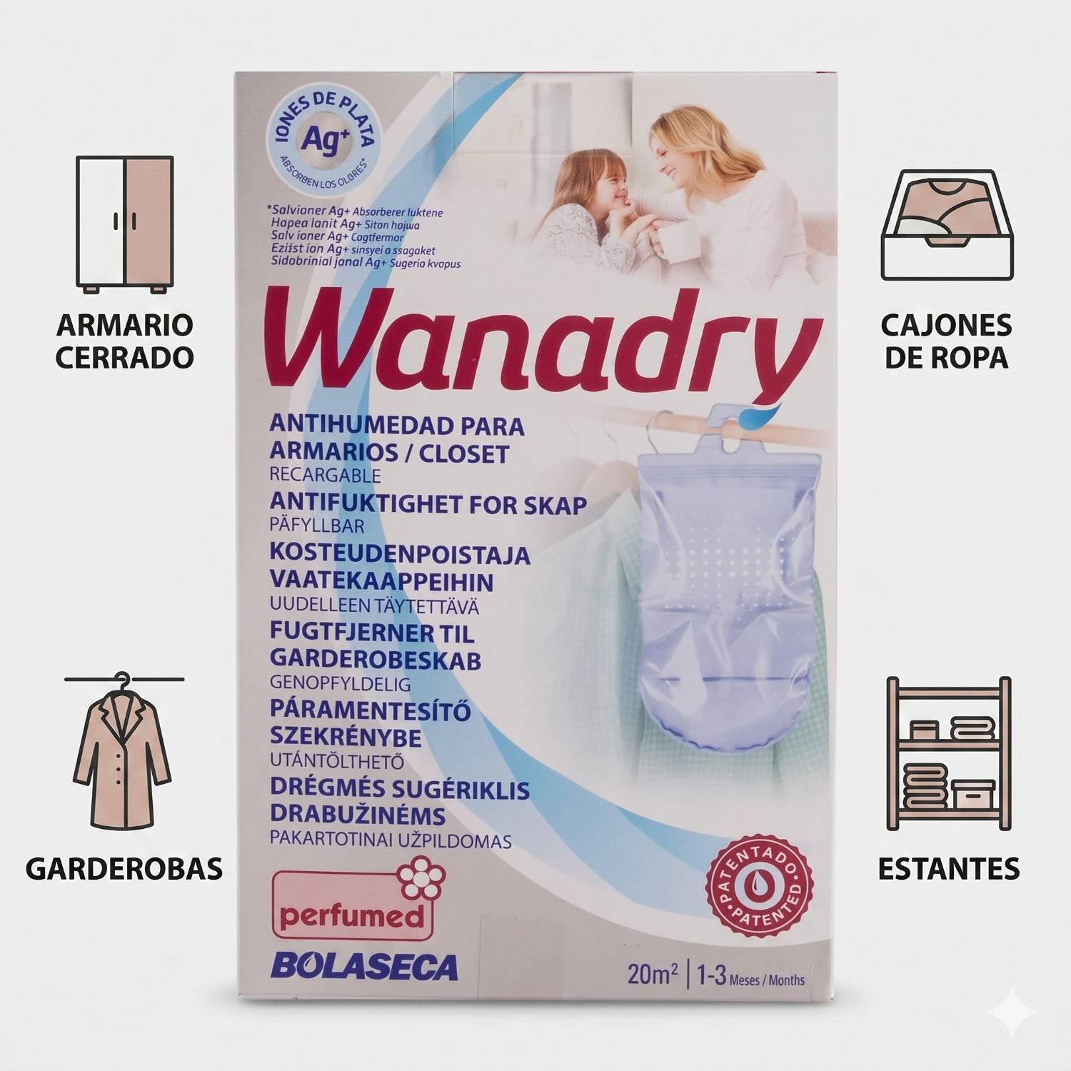 Sistema Antihumedad Bolaseca Wanadry Closets Y Armarios 450g-2