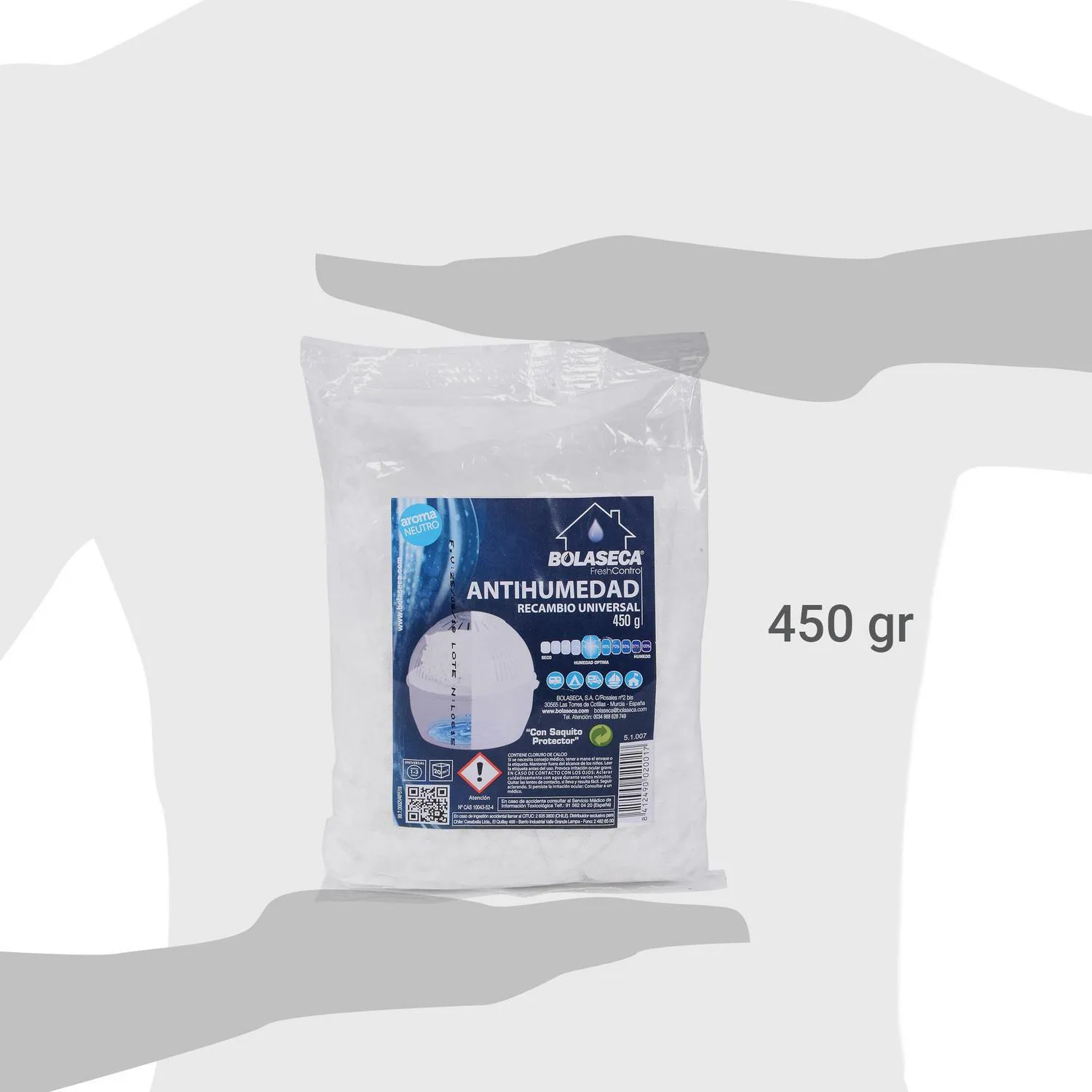 Sistema Antihumedad Bolaseca Recarga 450gr-1