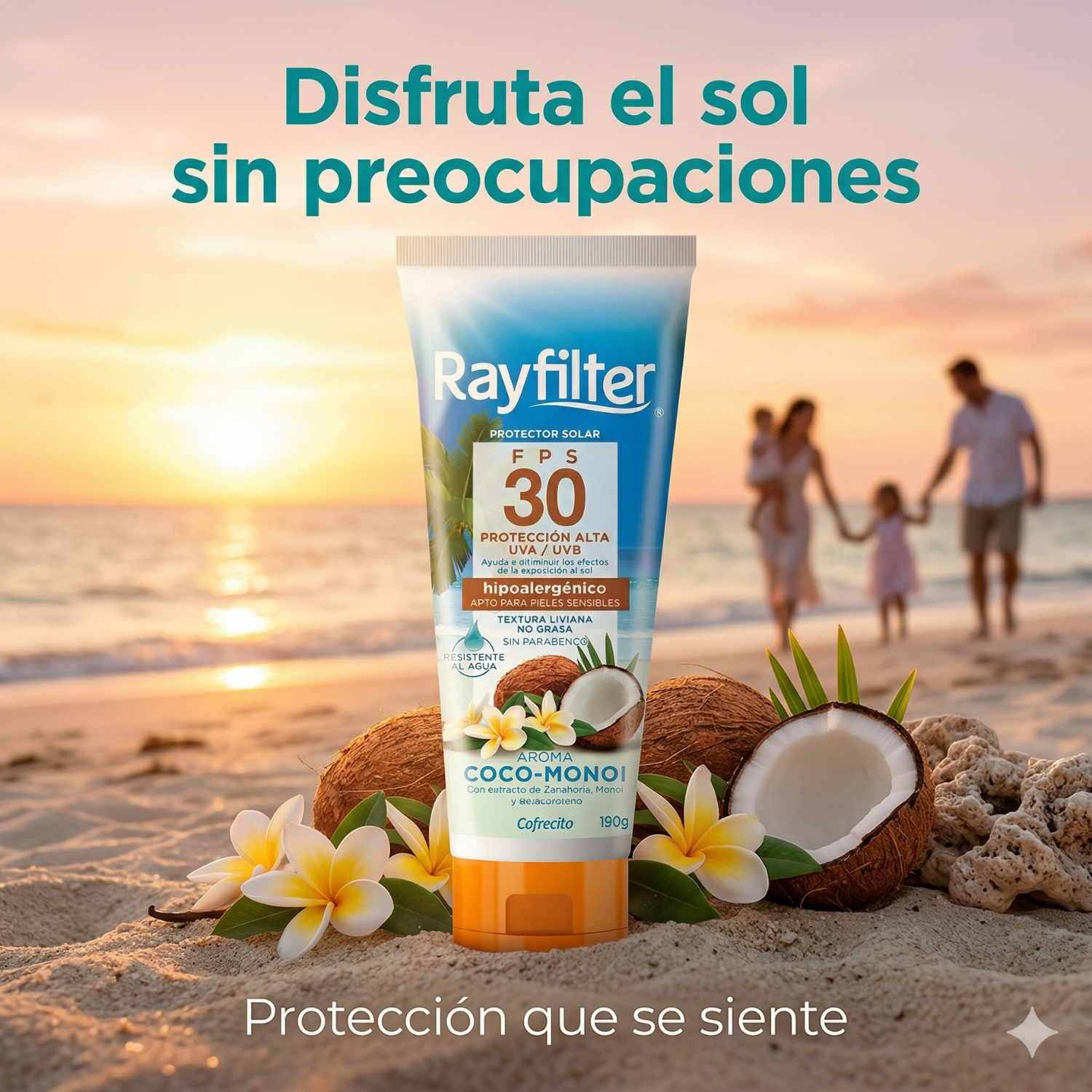 Protector Solar Rayfilter Fps 30 Coco Monoi 190 Gr-7