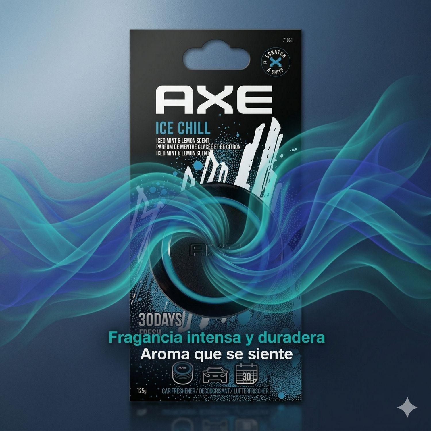 Pack 2 Aromatizante Auto AXE Ice Gel 125g Tarro Aroma Fresco Duradero-3