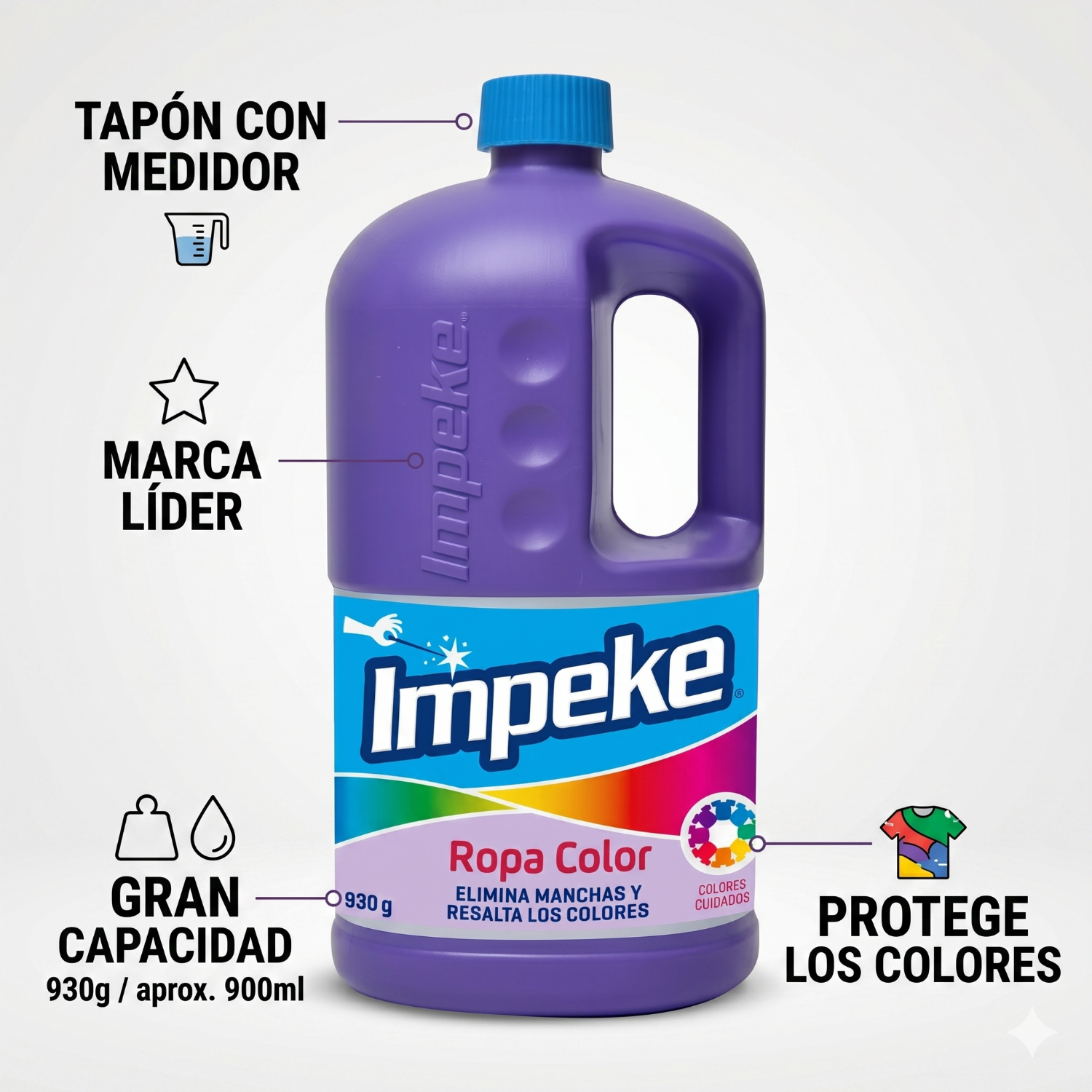 Quitamanchas Ropa Color 930gr Impeke-2