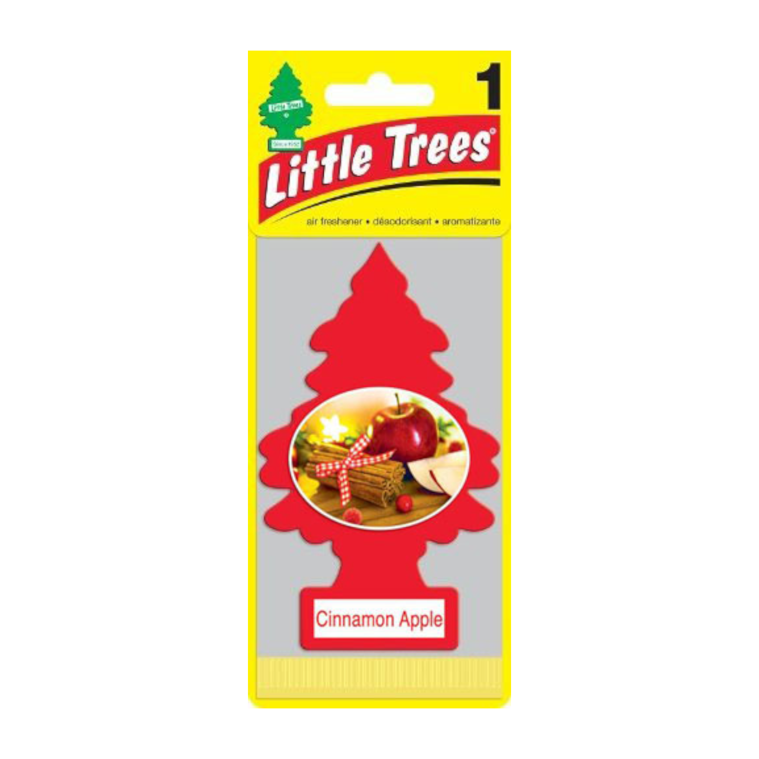 Aromatizante Pino Manzana Canela Little Trees Pack X 3unid-1