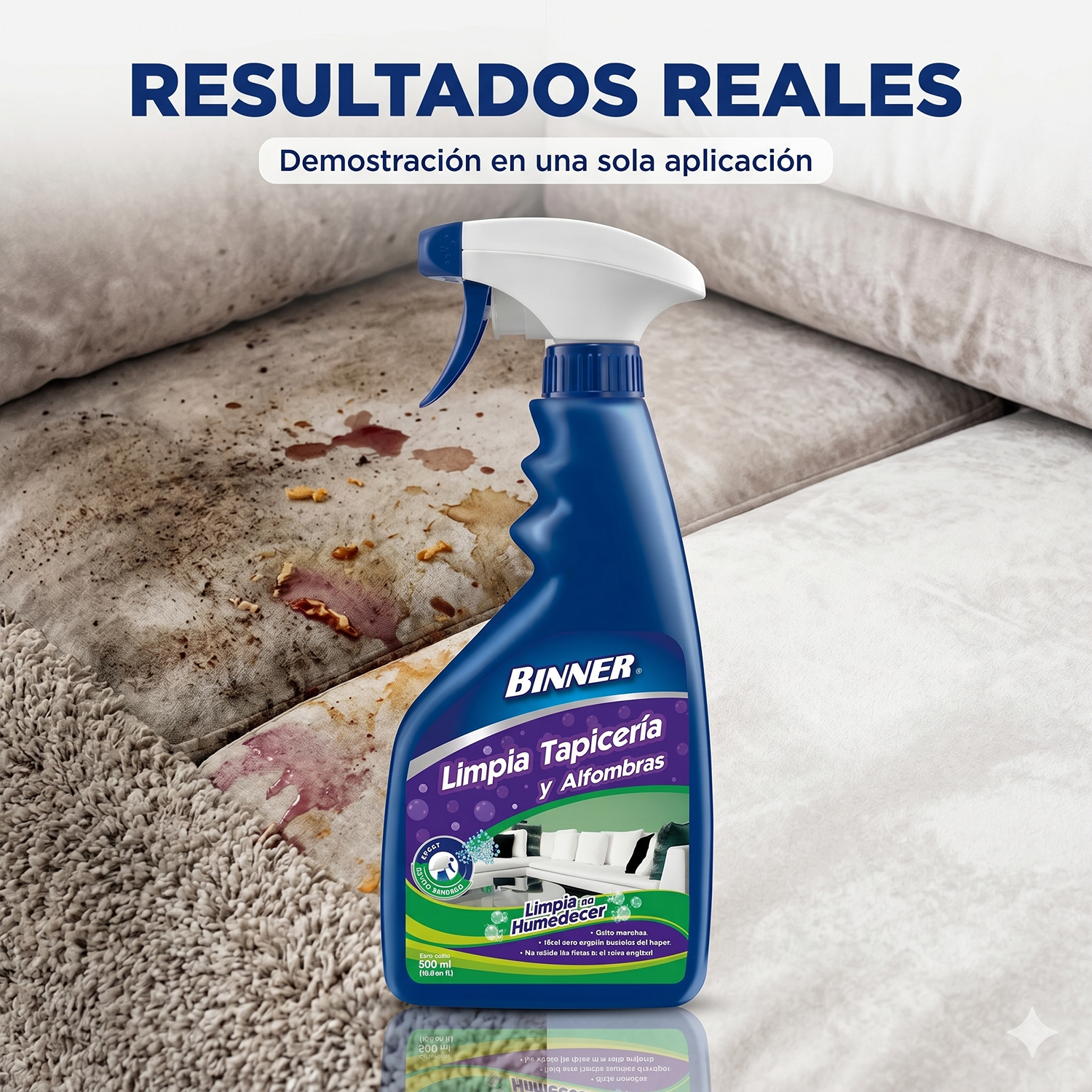 Limpiador Tapicería y Alfombras Binner 500ml-4