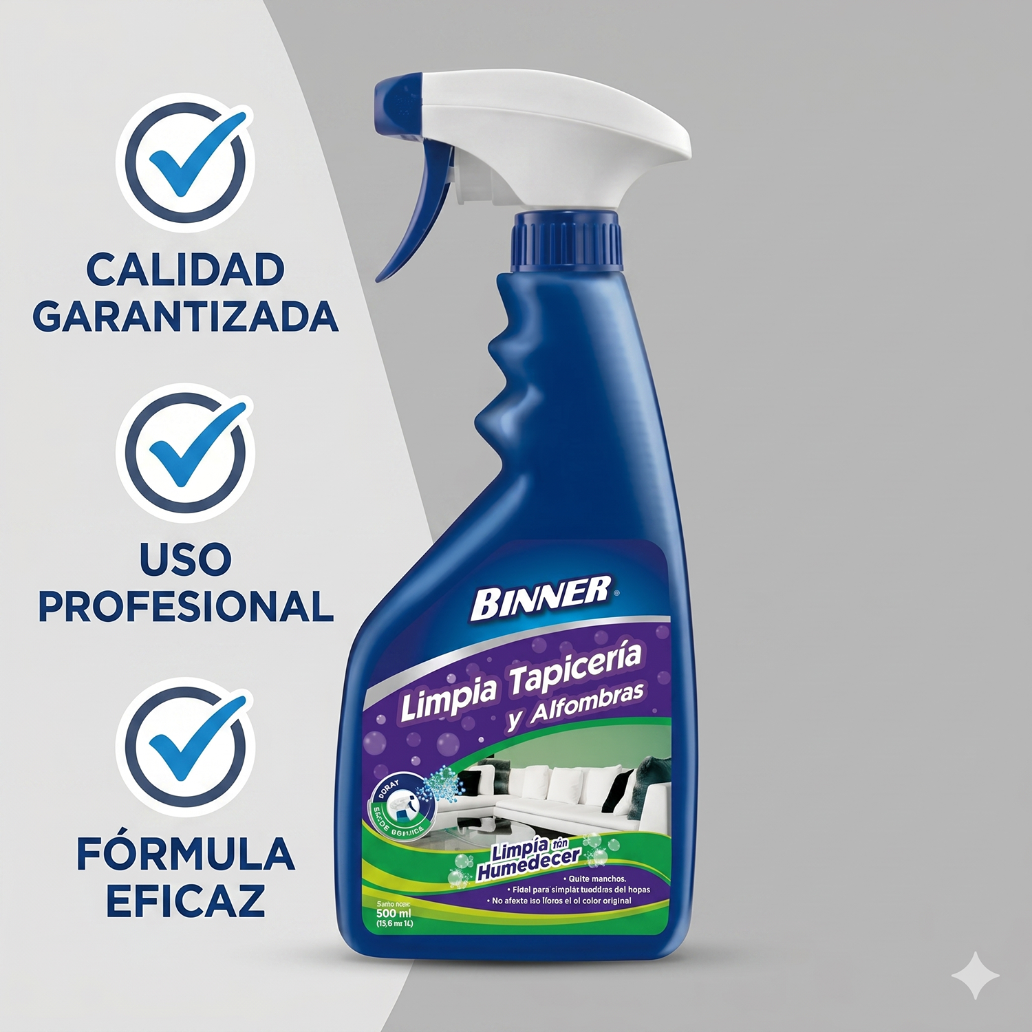 Limpiador Tapicería y Alfombras Binner 500ml-5