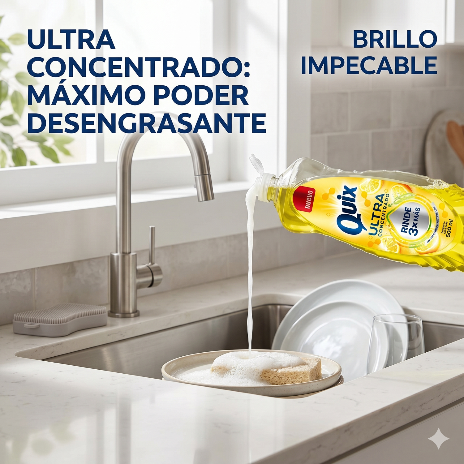 Lavaloza Quix Amarillo 500 ml Alto Poder Desengrasante-5