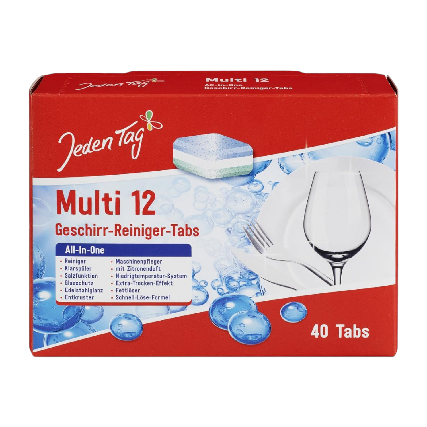 Pastillas Lavavajillas Jeden Tag 40 Unidades-0