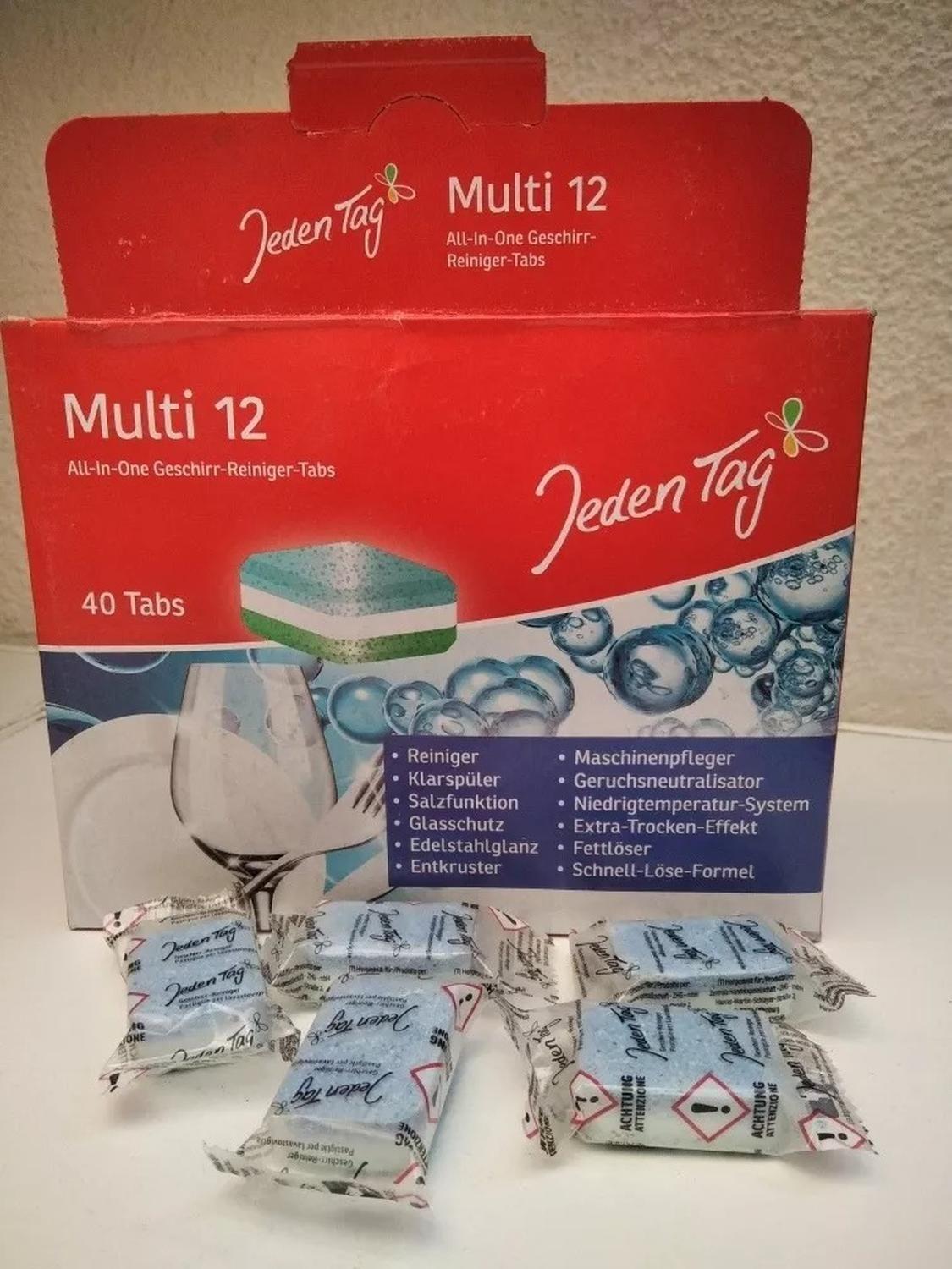 Pastillas Lavavajillas Jeden Tag 40 Unidades-2