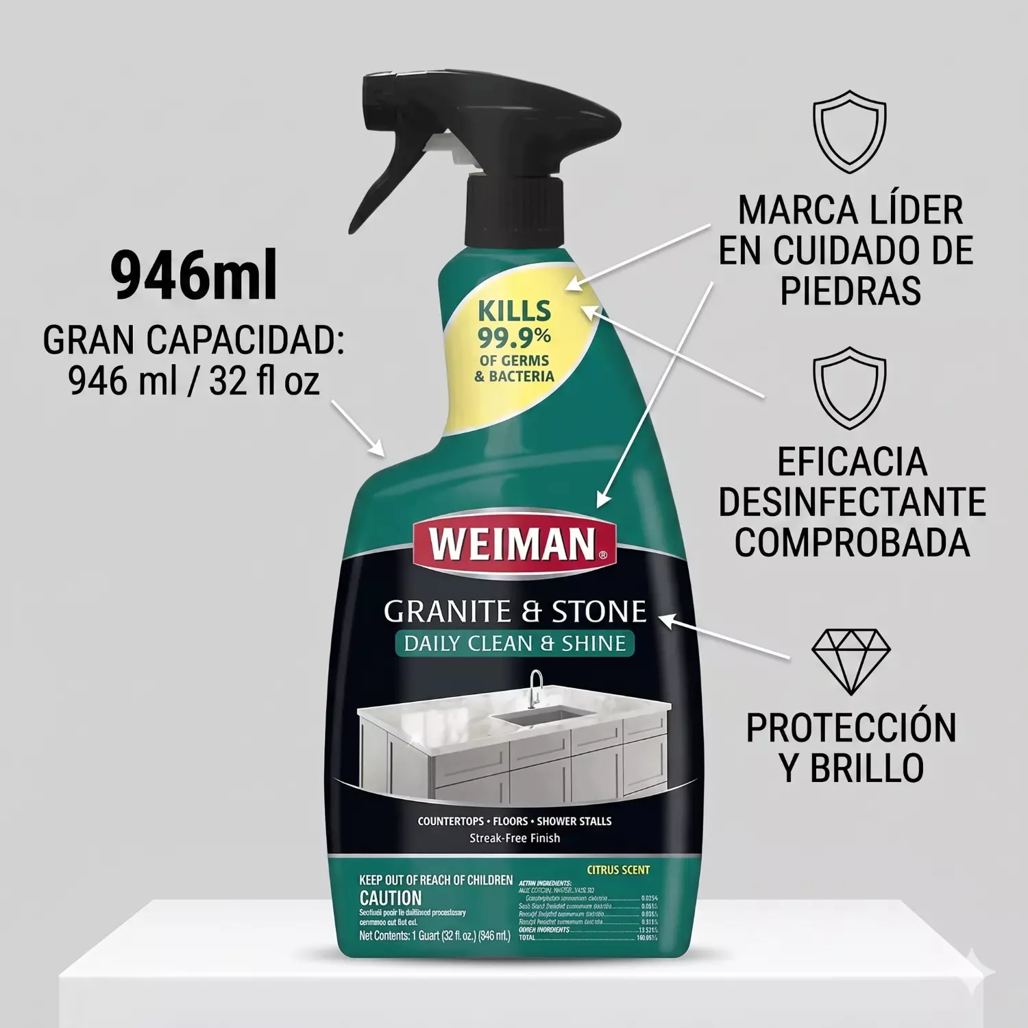 Desinfectante Granito y Piedra Weiman 946ml-3