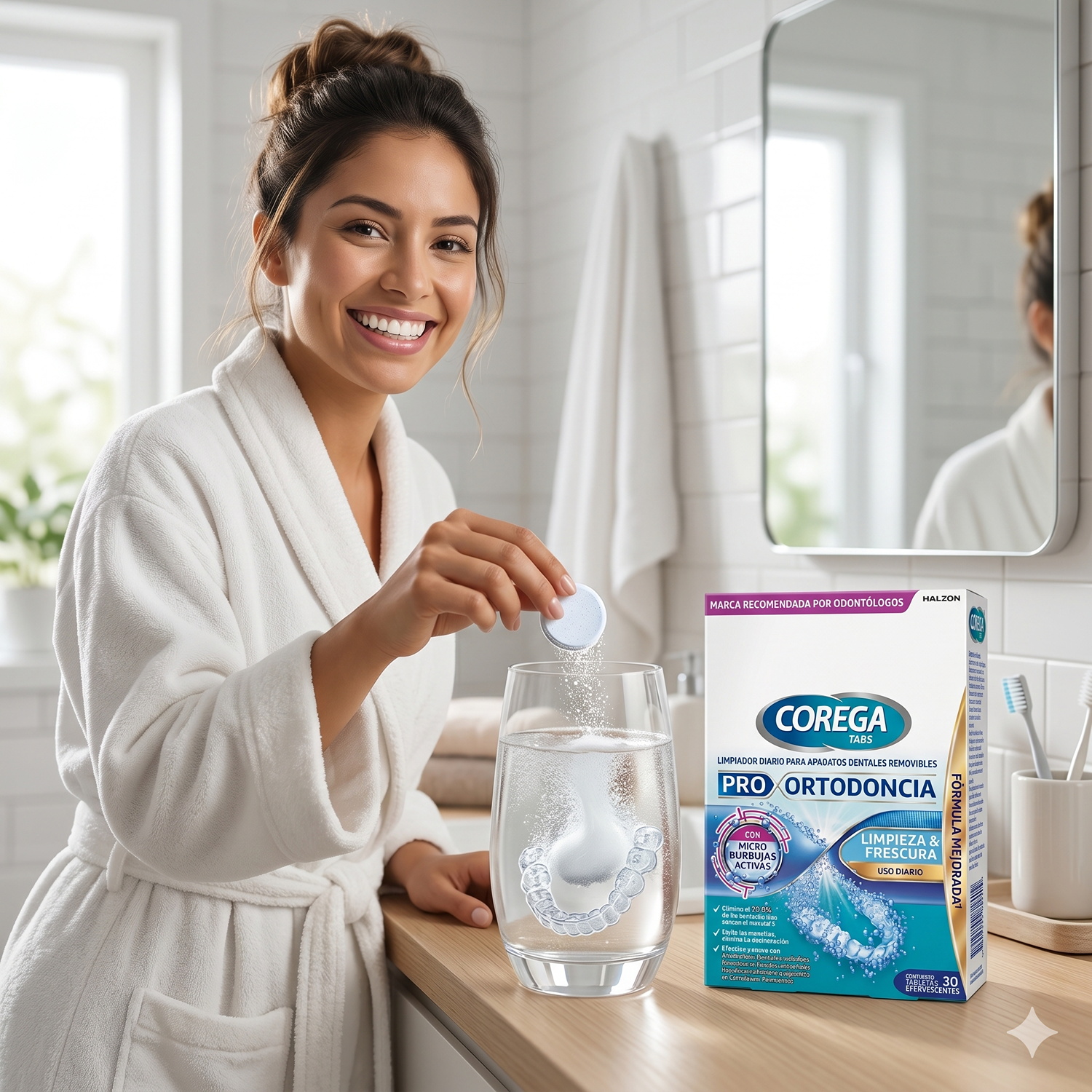 Limpiador Aparatos Dentales Corega Tabs 30 Efervesc-2