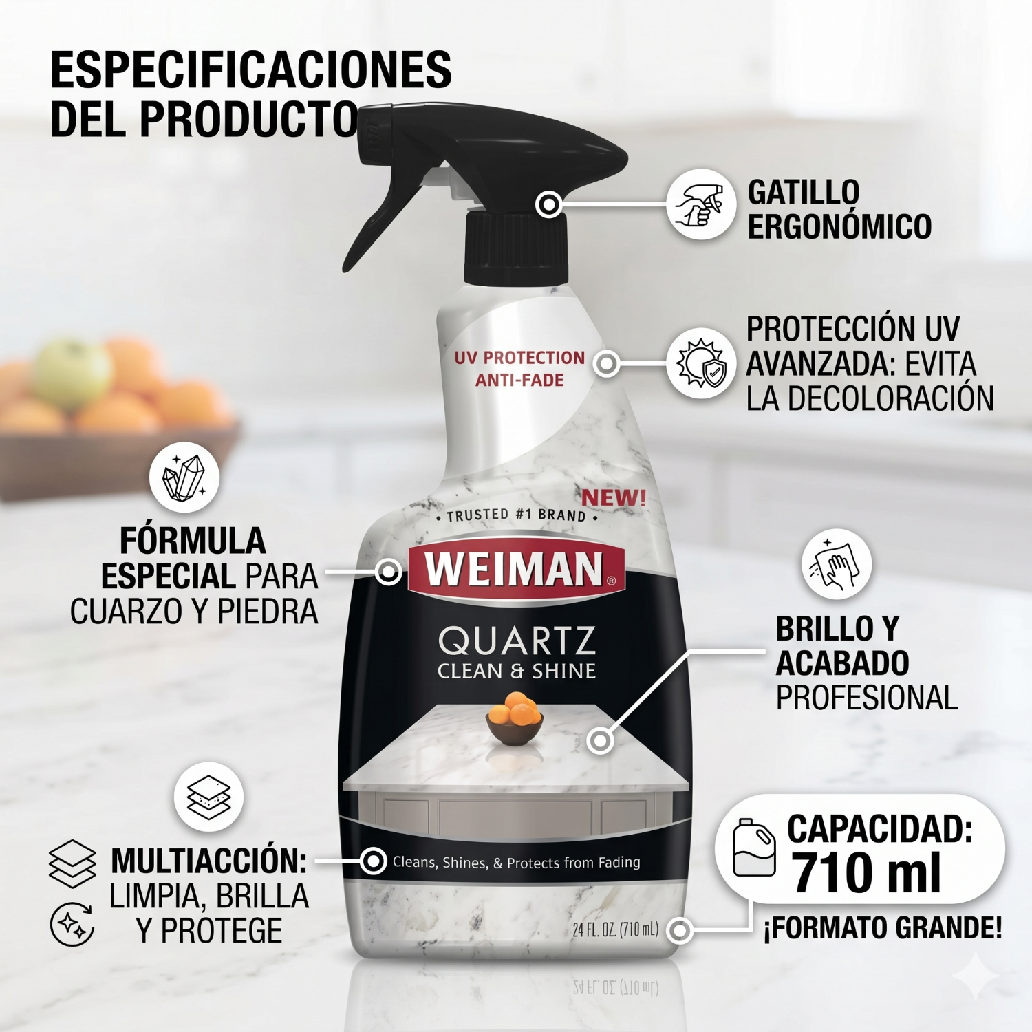 Limpiador Cuarzo Weiman 710ml-2