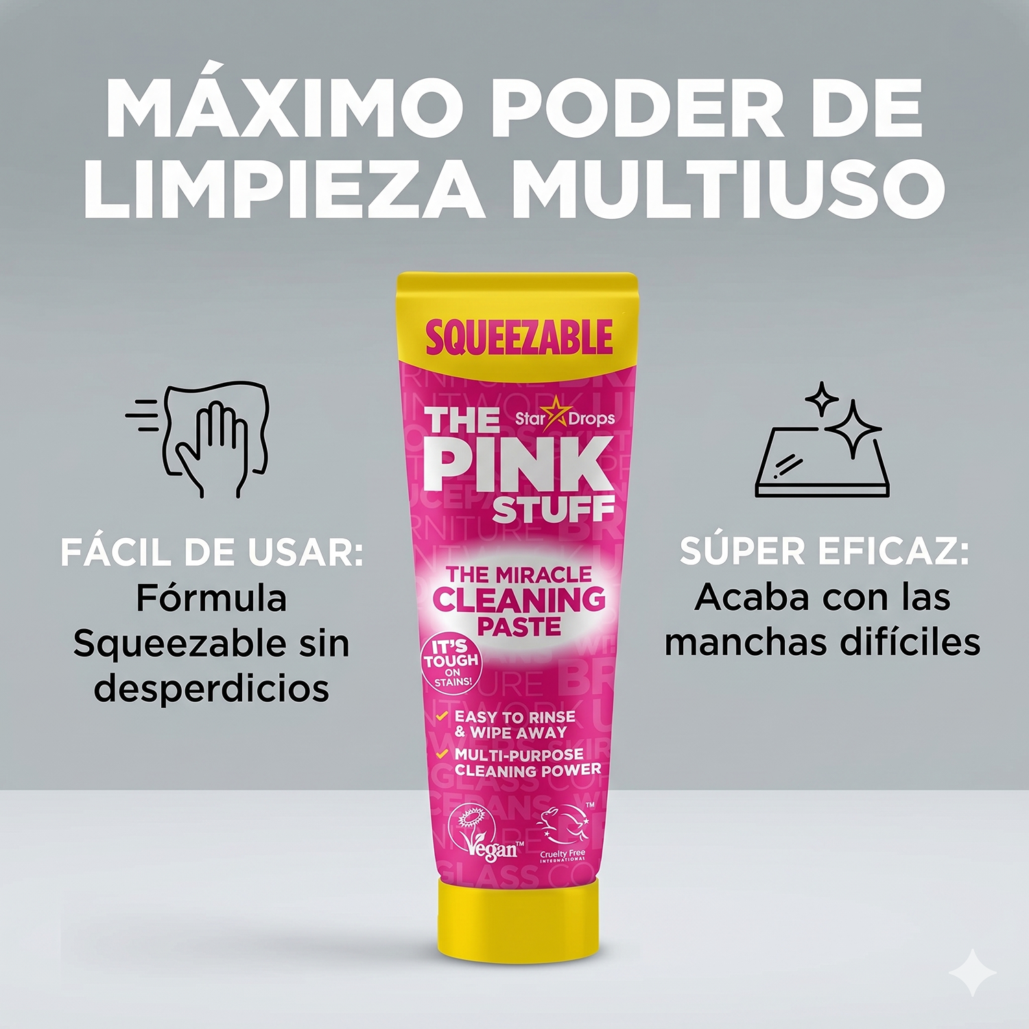 Pasta Limpiadora Multiuso Pink Stuff Squeezable 300g-2