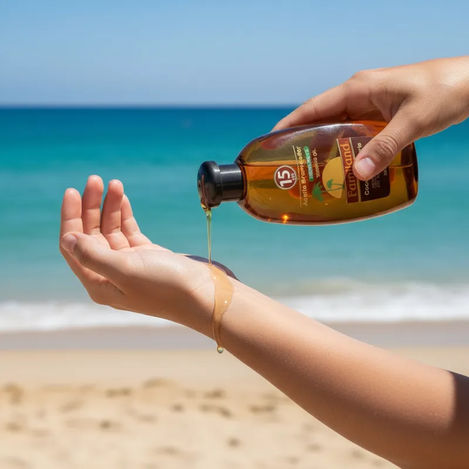 Bronceador Aceite Familand FPS15 Coco Zanahoria 210 ml-2