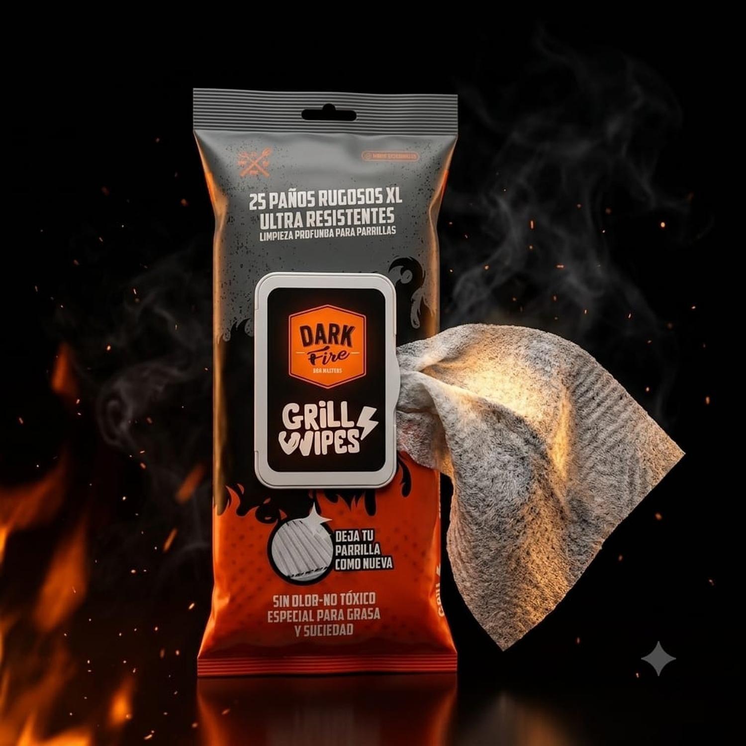 Paños Limpieza Parrilla Dark Fire Grill Wipes XL 25 Und-6