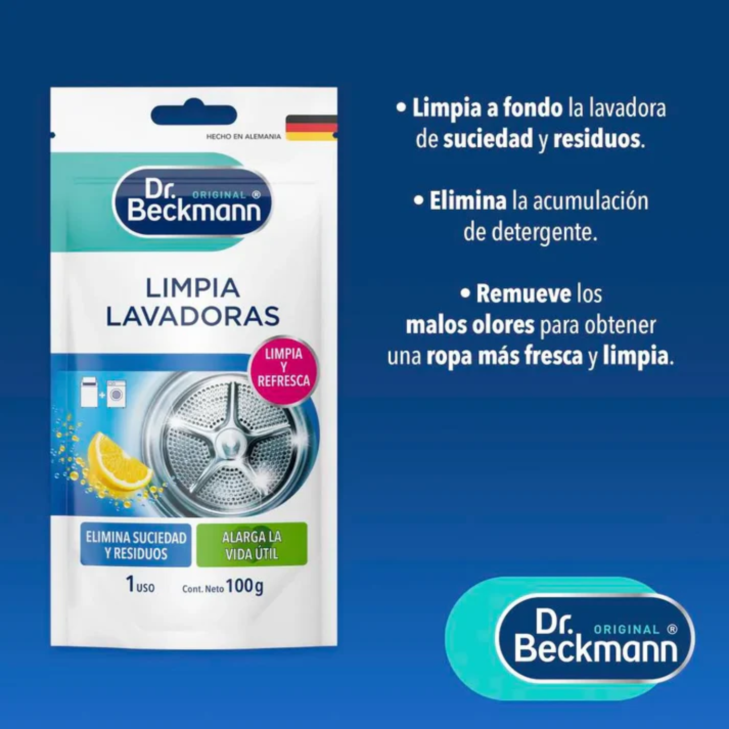 Limpia Lavadoras en Polvo Dr. Beckmann 100 g-2