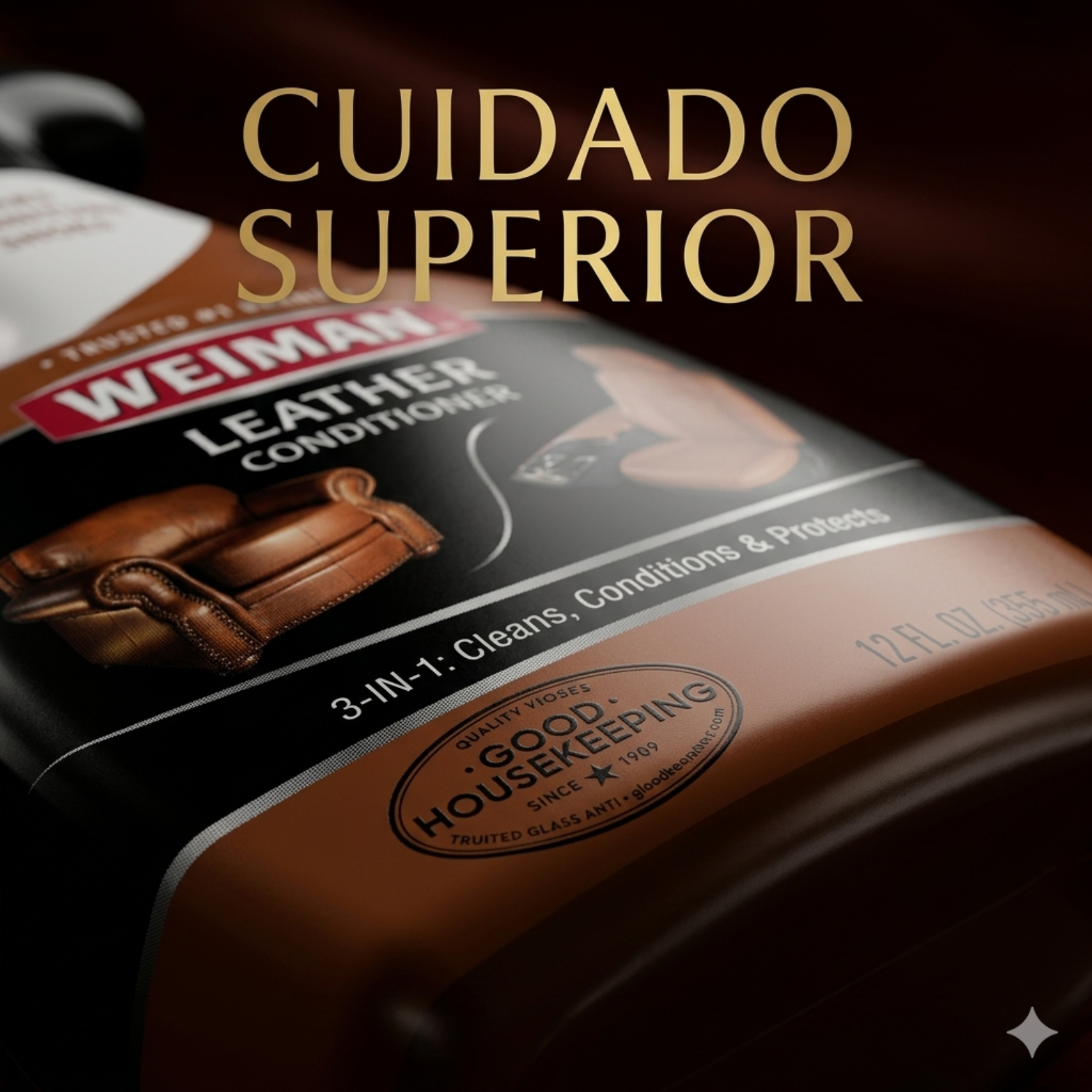 Limpiador Acondicionador De Cuero Weiman 3En1 355ml-5