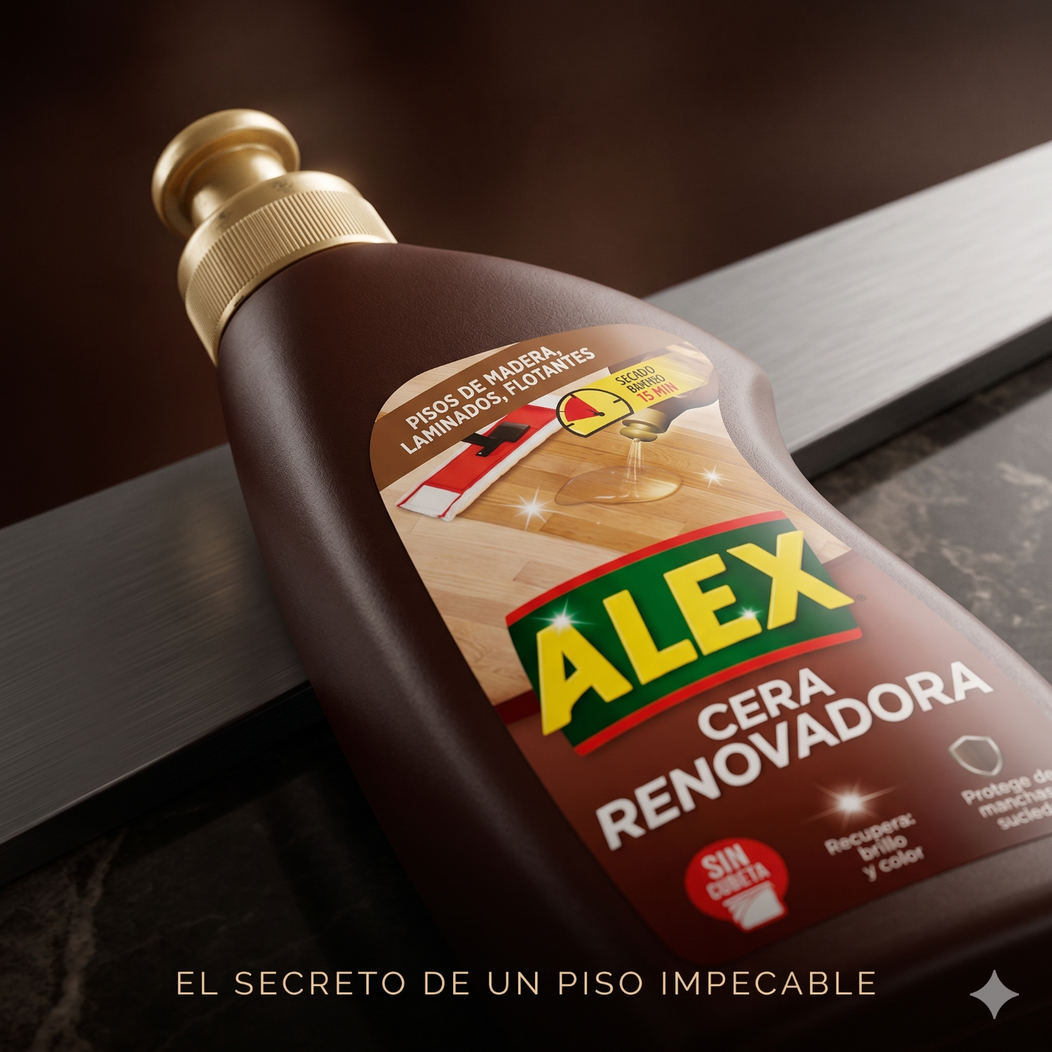 Cera Líquida Renovadora Alex 900ml - Madera y Laminados-6