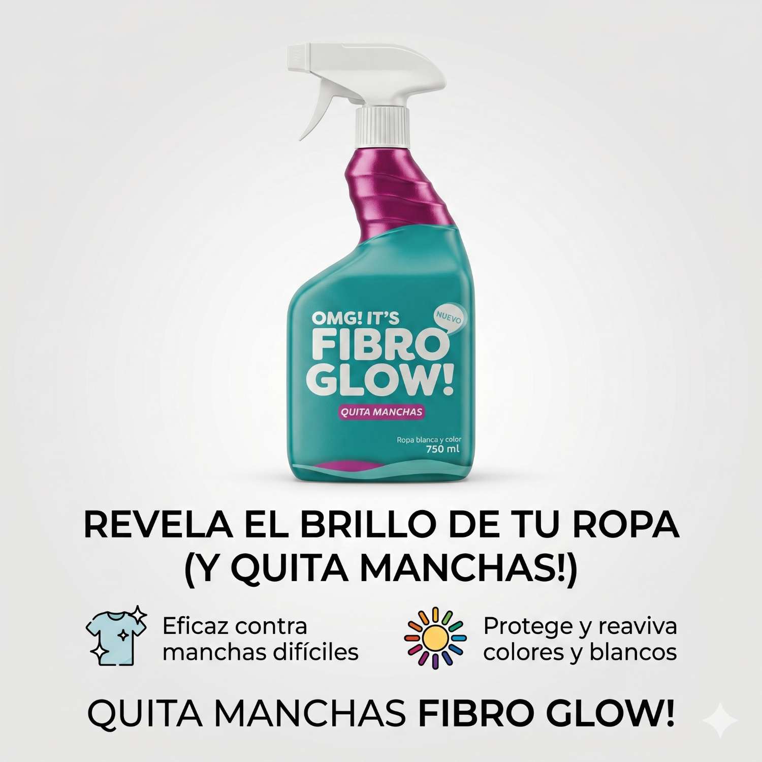 Quita Manchas Ropa Blanca Color Fibro Glow 750ml-1