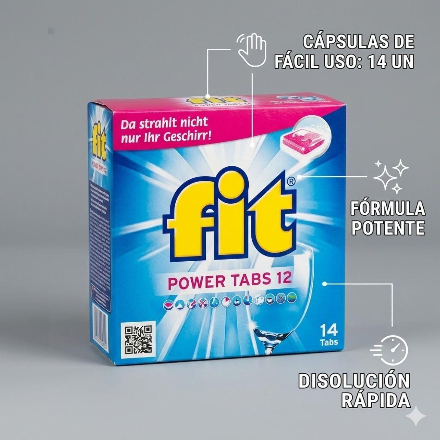 Lavavajillas Cápsulas Fit 14 Un Detergente Lavaplatos-3