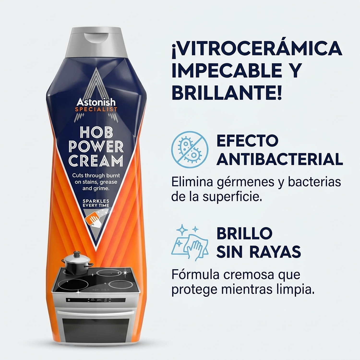 Limpiador Vitroceramica Astonish Crema 500ml-1