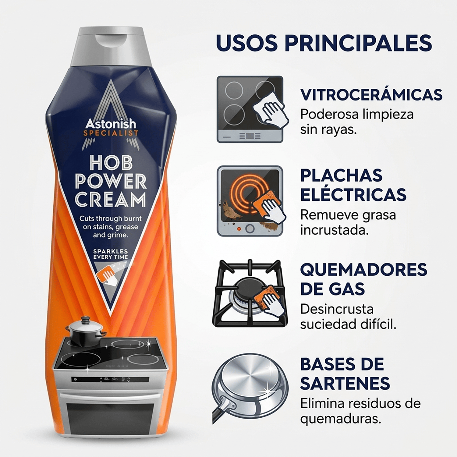 Limpiador Vitroceramica Astonish Crema 500ml-2