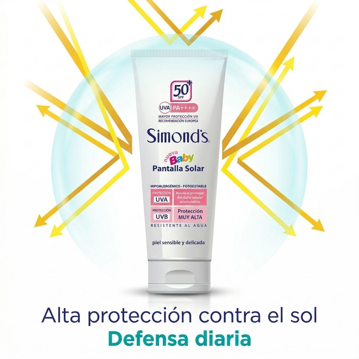 Bloqueador Protector Solar F50 Simonds Baby 200ml-2
